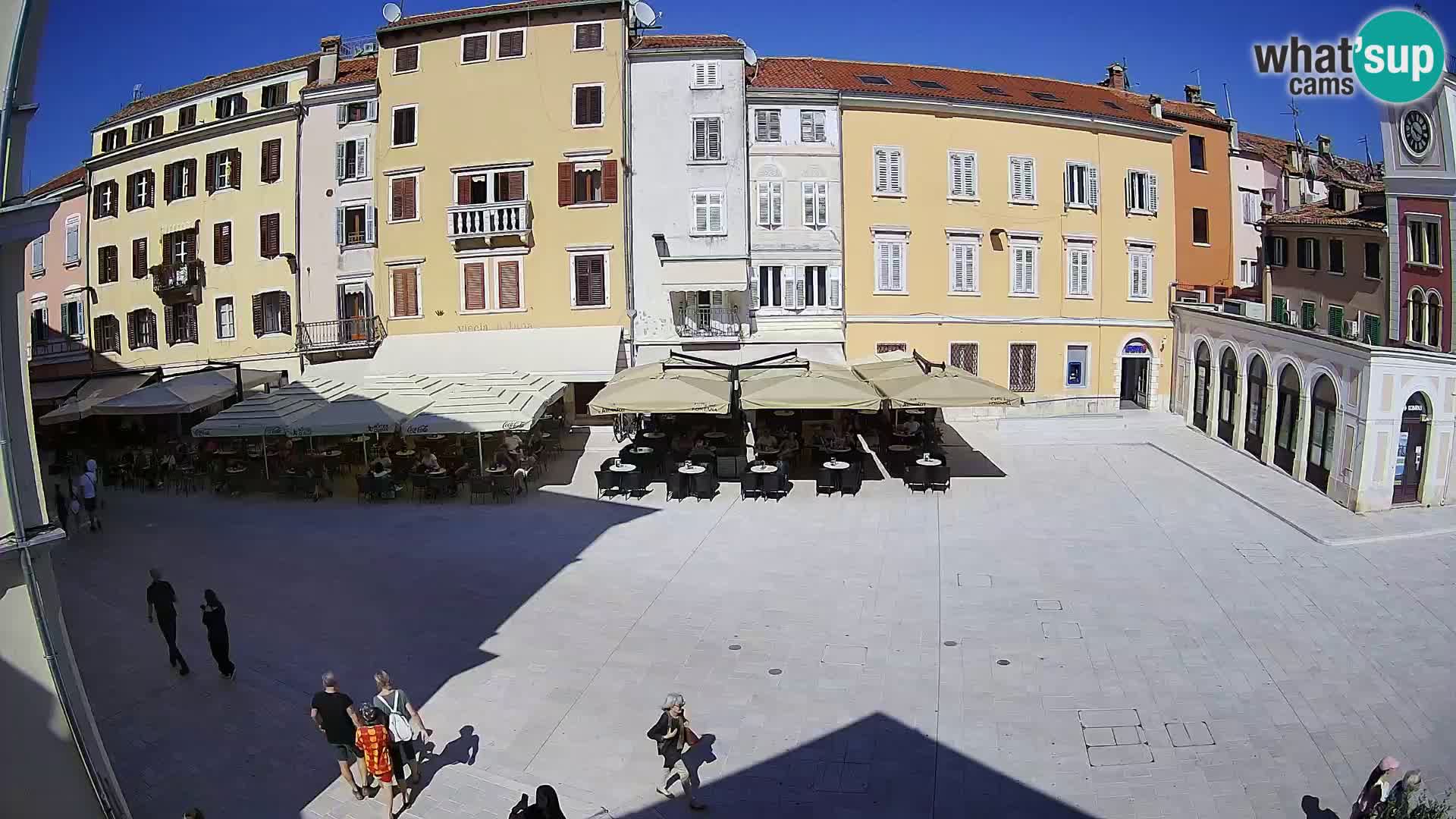 Webcam Rovinj Zentrum – Hauptplatz in Echtzeit