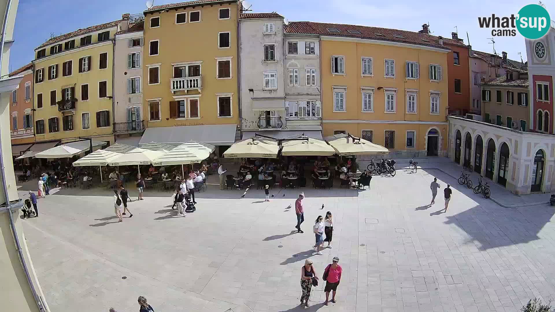 Webcam Rovinj Zentrum – Hauptplatz in Echtzeit