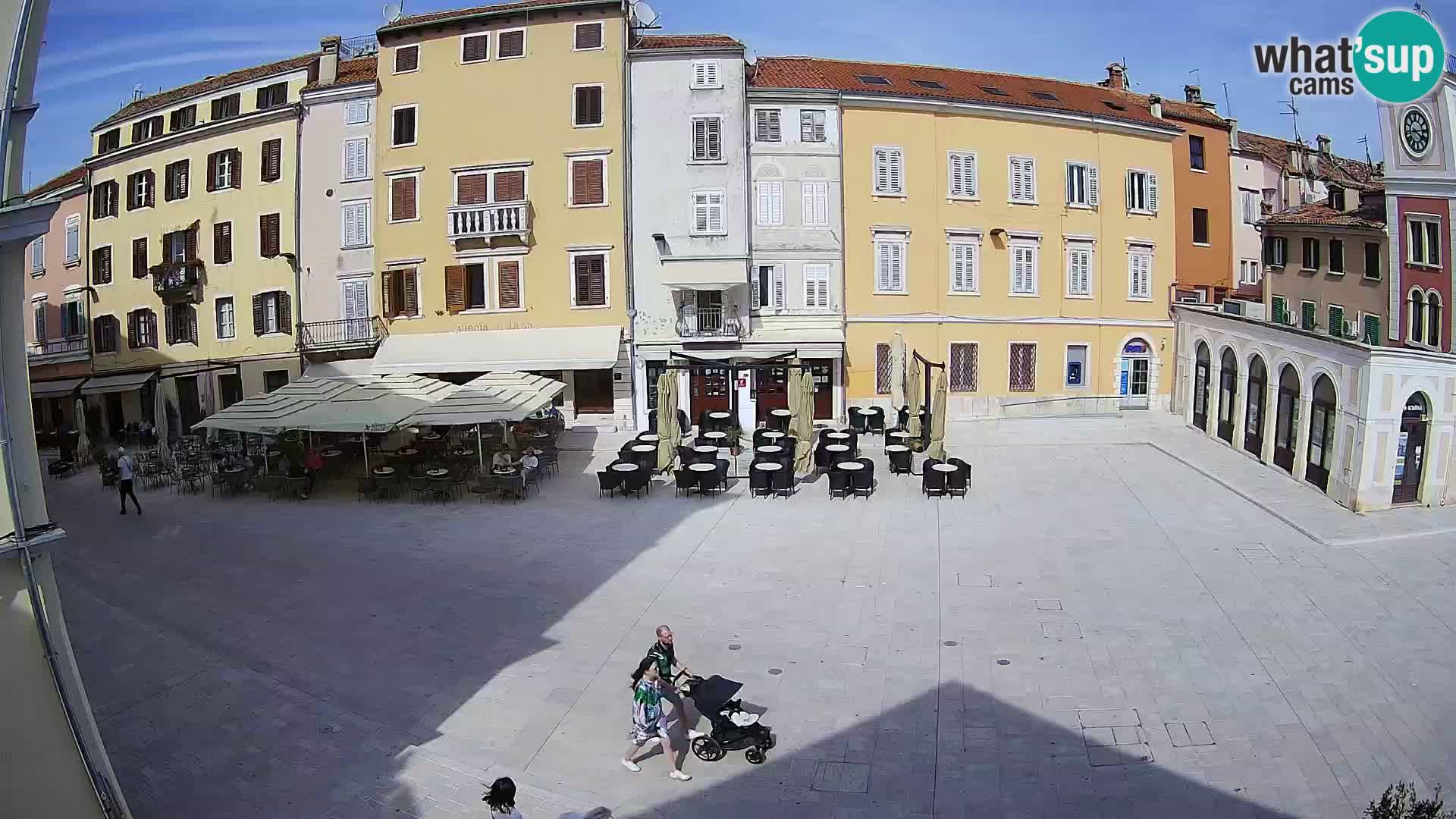 Webcam Rovinj Zentrum – Hauptplatz in Echtzeit