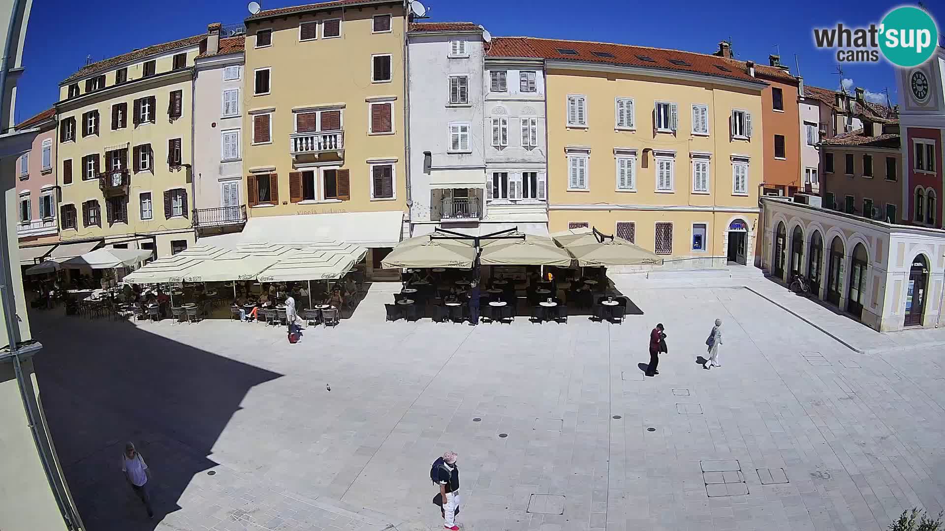 Webcam Rovinj Zentrum – Hauptplatz in Echtzeit