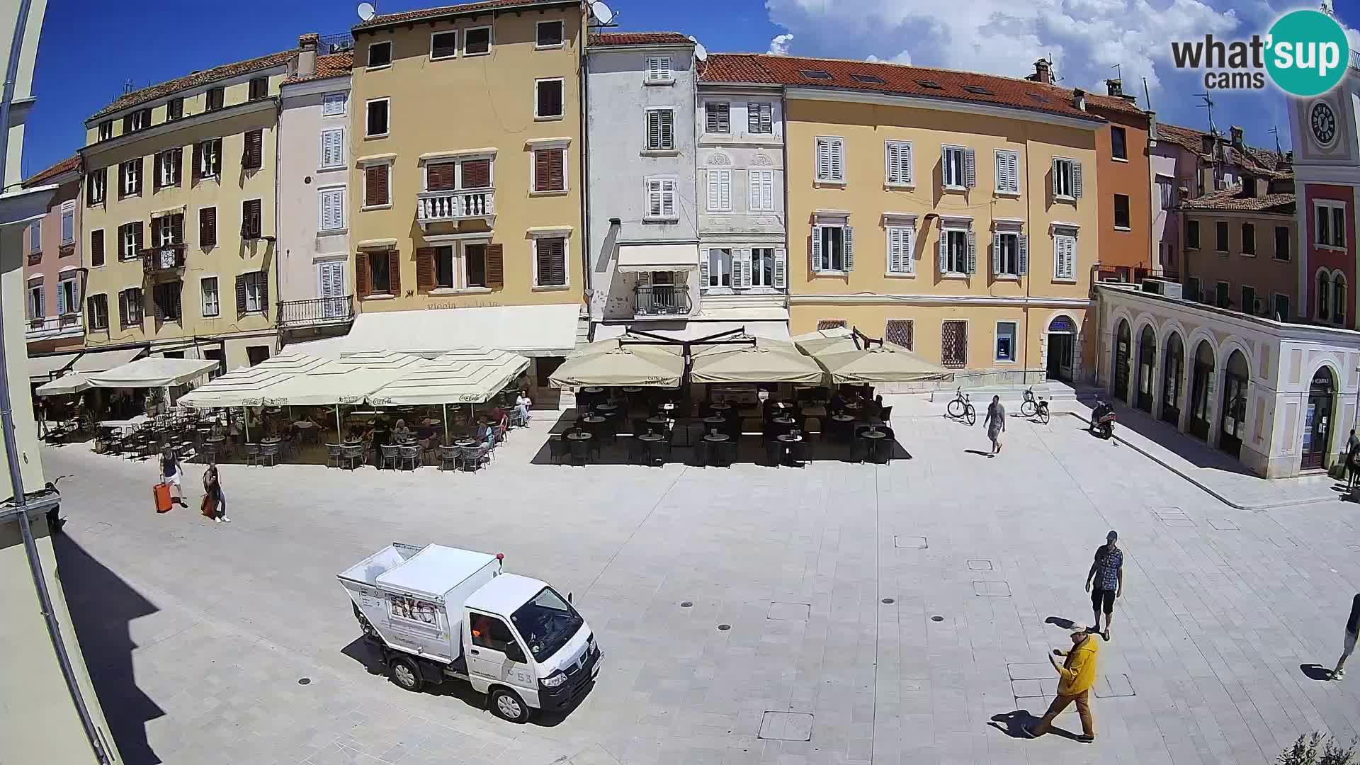 Webcam Rovinj Zentrum – Hauptplatz in Echtzeit