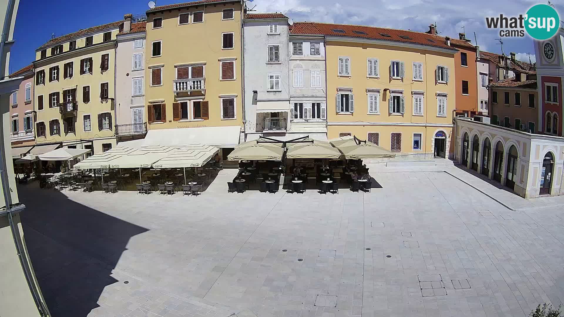 Webcam Rovinj Zentrum – Hauptplatz in Echtzeit