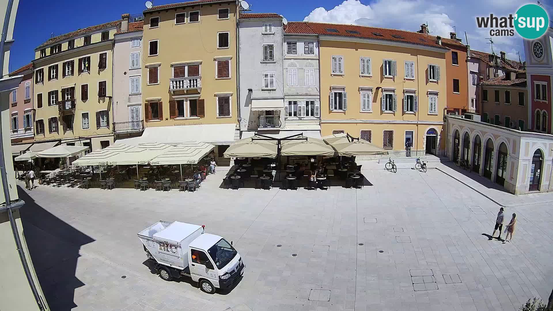 Webcam Rovinj Zentrum – Hauptplatz in Echtzeit