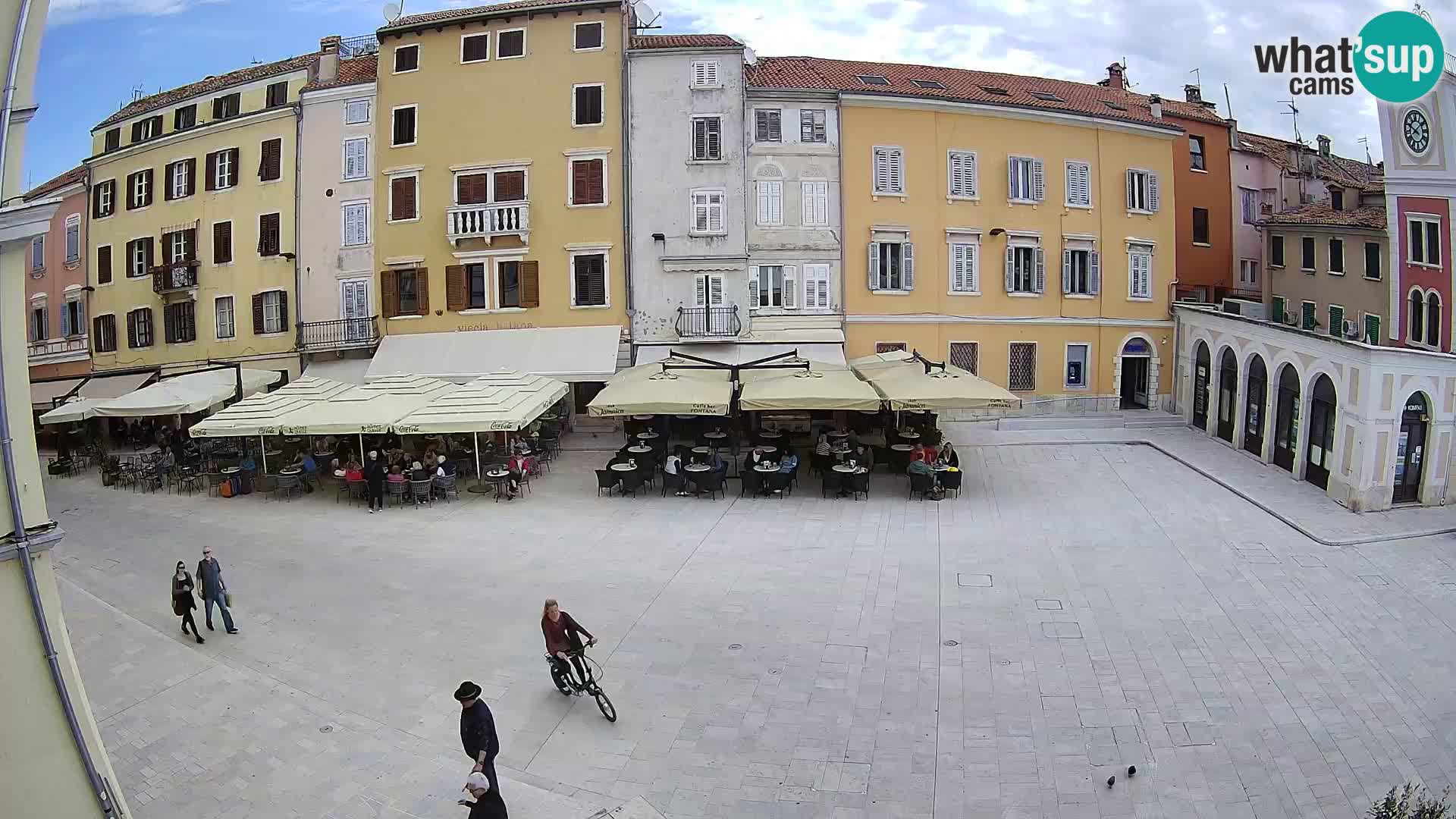Webcam Rovinj Zentrum – Hauptplatz in Echtzeit