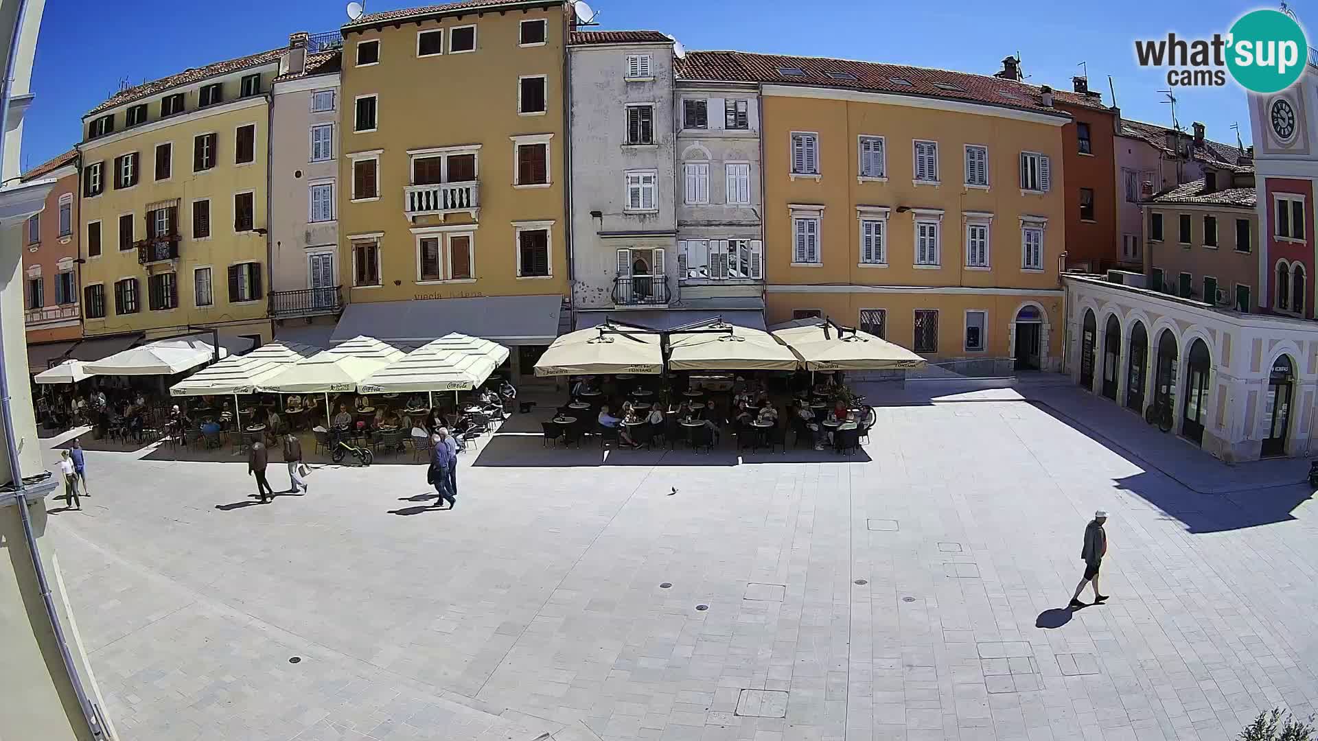Webcam Rovinj Center – Plaza Principal