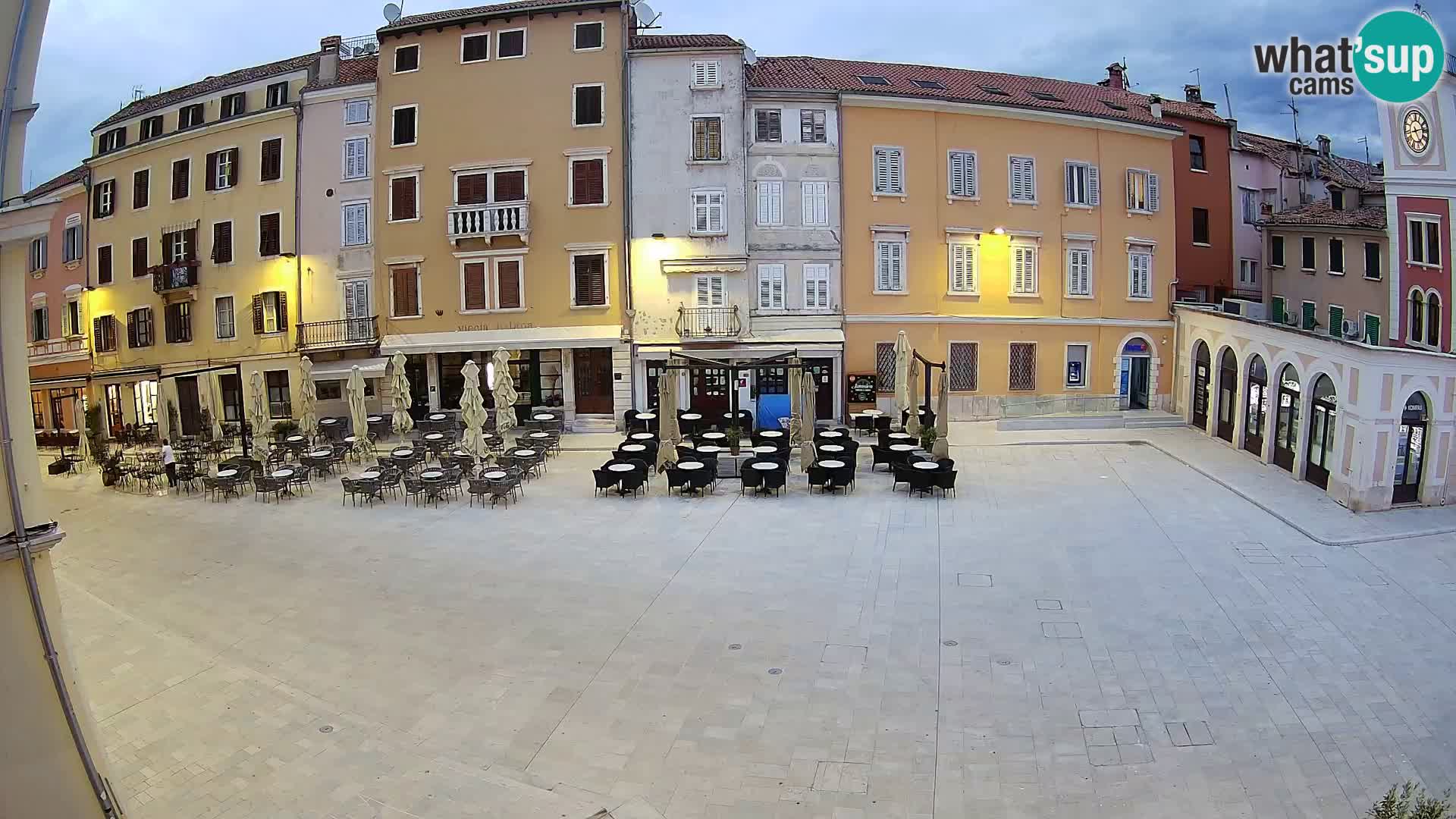 Webcam Rovinj Zentrum – Hauptplatz in Echtzeit