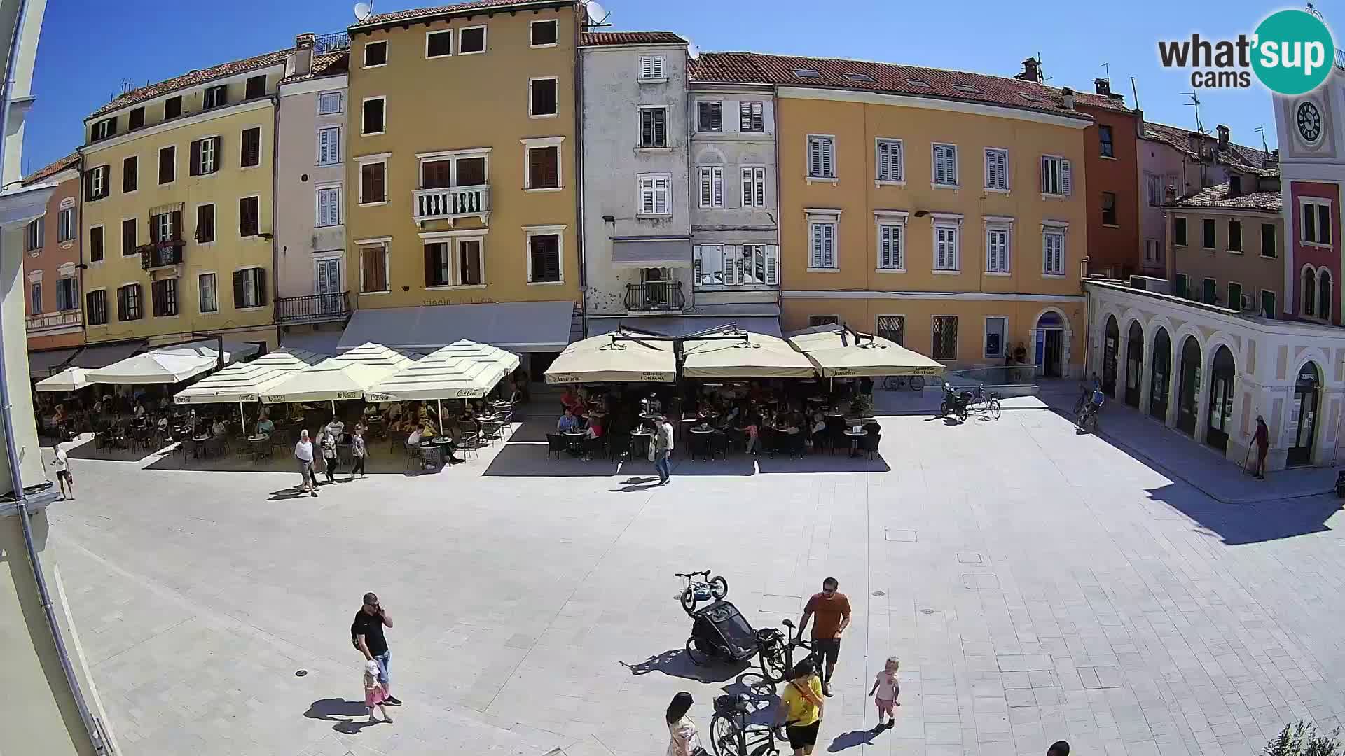 Webcam Rovinj Zentrum – Hauptplatz in Echtzeit