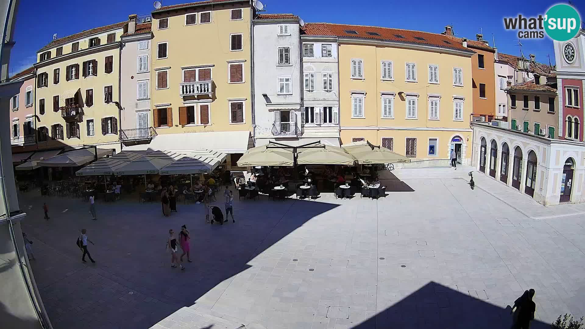Webcam Rovinj Zentrum – Hauptplatz in Echtzeit