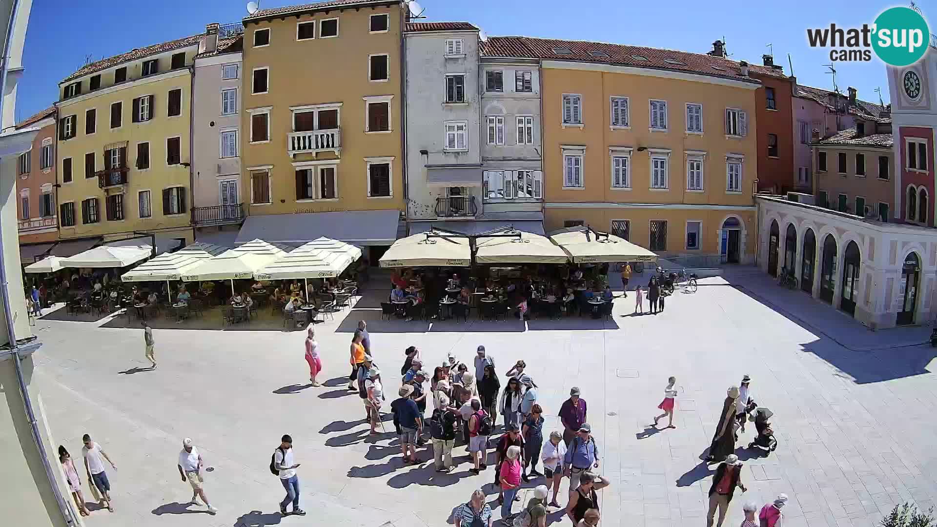 Webcam Rovinj Zentrum – Hauptplatz in Echtzeit