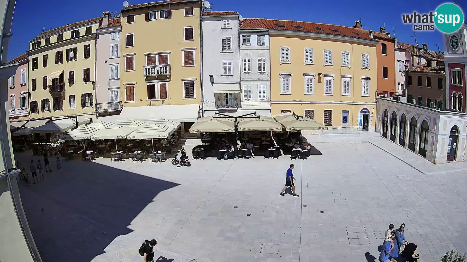 Webcam Rovinj Zentrum – Hauptplatz in Echtzeit