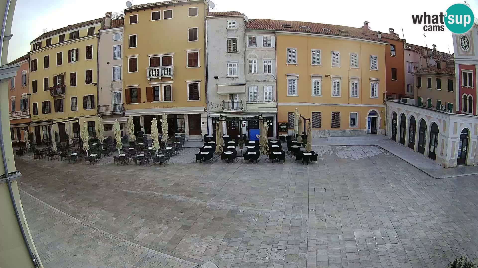 Webcam Rovinj Zentrum – Hauptplatz in Echtzeit