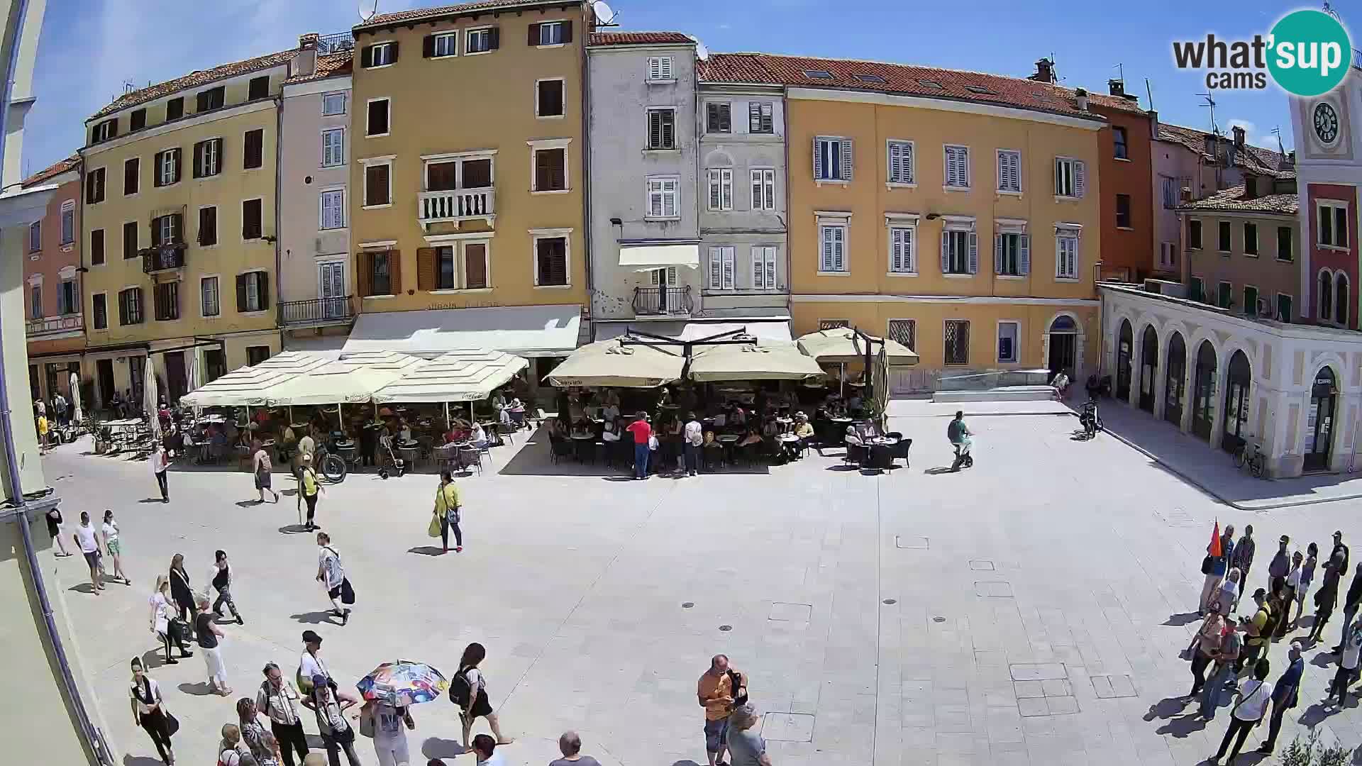 Webcam Rovinj Zentrum – Hauptplatz in Echtzeit