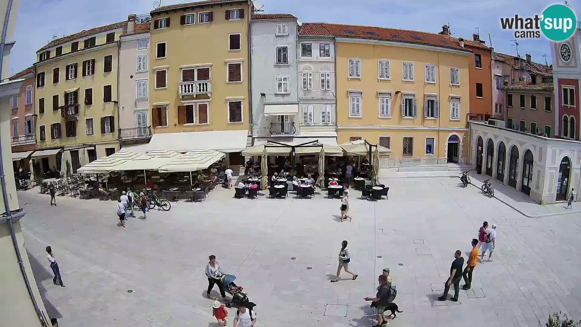 Webcam Rovinj Zentrum – Hauptplatz in Echtzeit