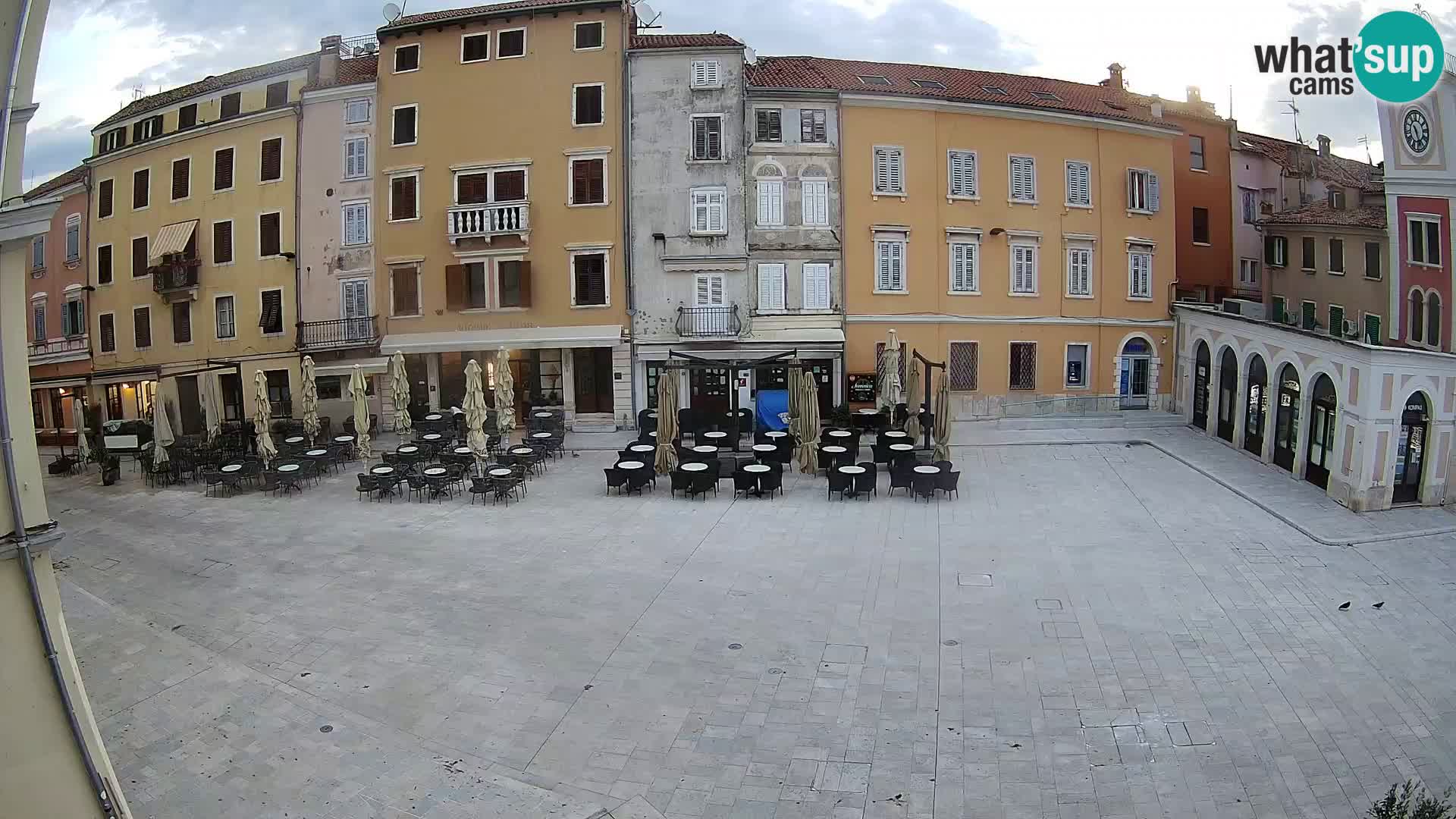 Webcam Rovinj Zentrum – Hauptplatz in Echtzeit