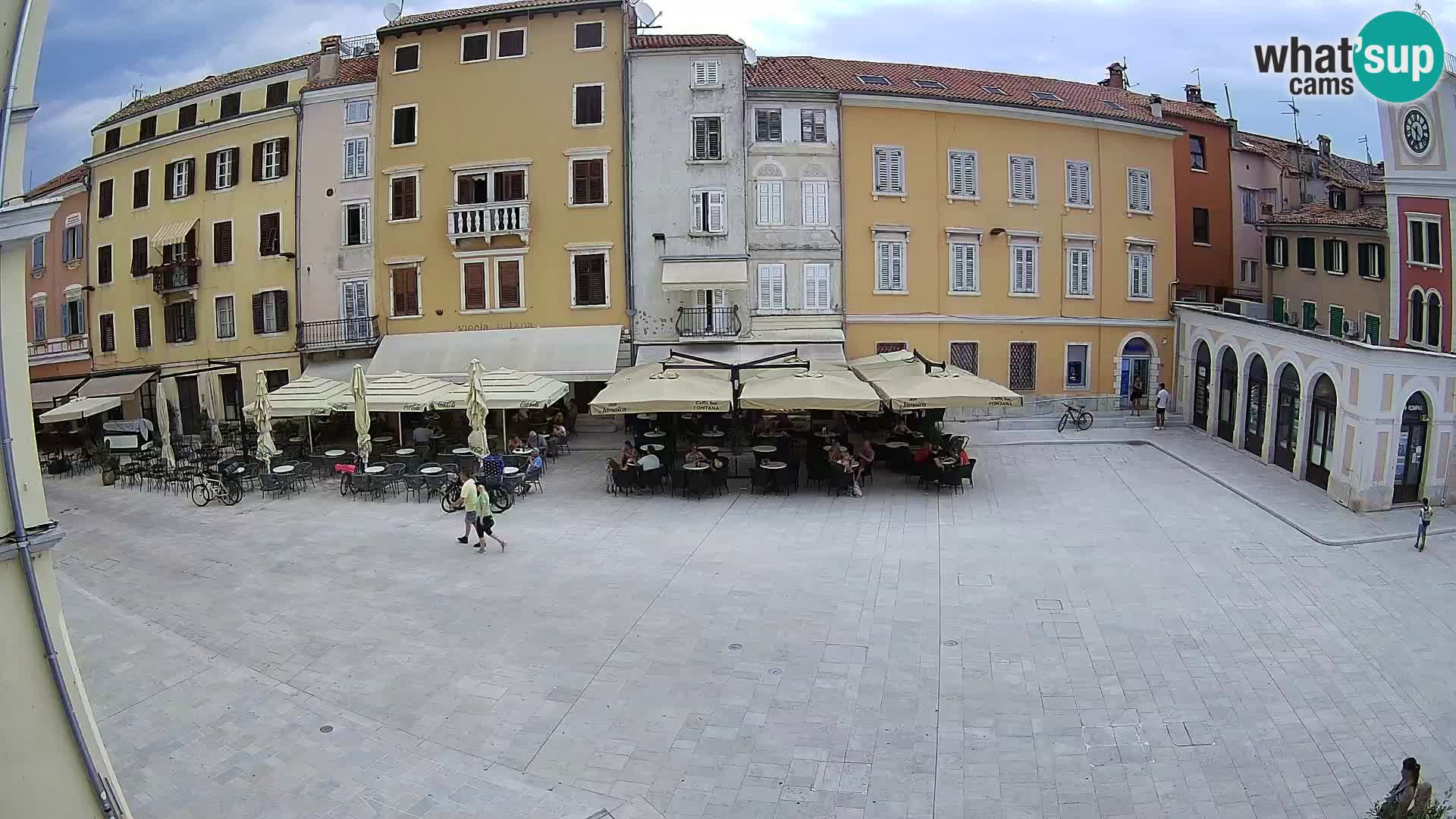 Webcam Rovinj Zentrum – Hauptplatz in Echtzeit