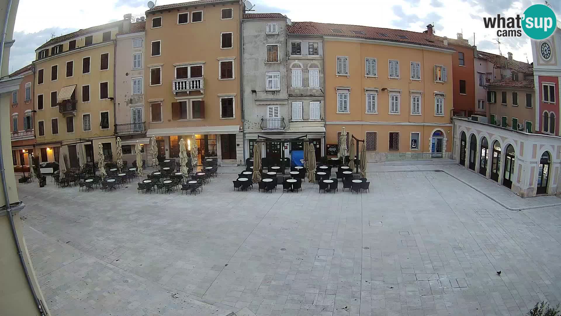 Webcam Rovinj Zentrum – Hauptplatz in Echtzeit