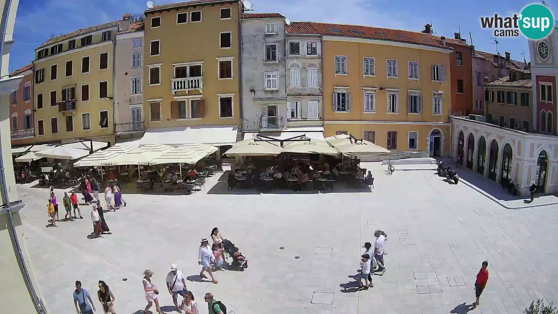 Webcam Rovinj Zentrum – Hauptplatz in Echtzeit