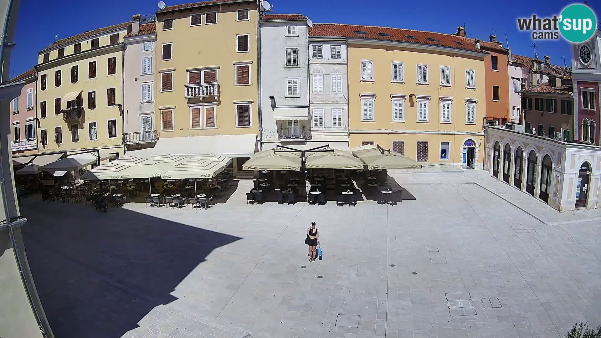 Webcam Rovinj Zentrum – Hauptplatz in Echtzeit