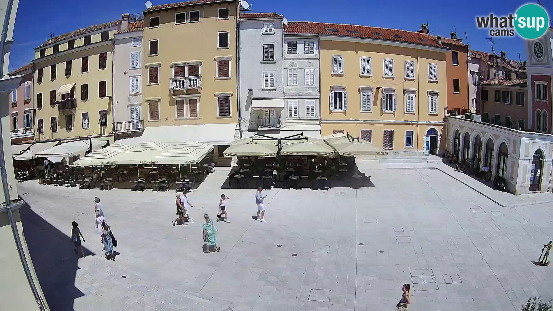 Webcam Rovinj Zentrum – Hauptplatz in Echtzeit