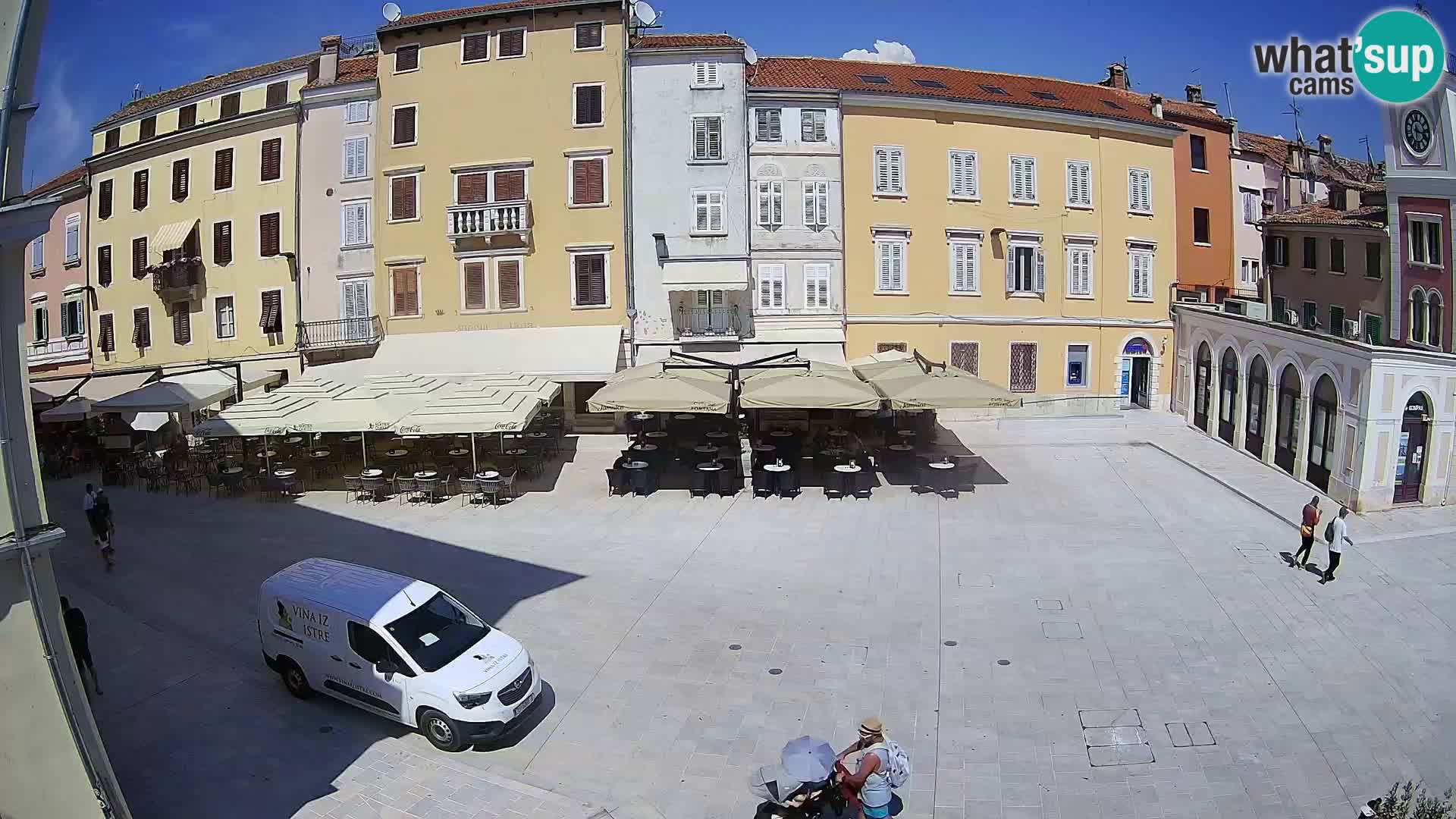 Webcam Rovinj Zentrum – Hauptplatz in Echtzeit
