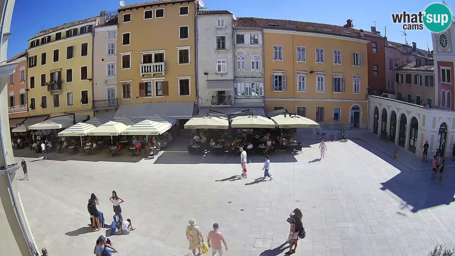 Webcam Rovinj Zentrum – Hauptplatz in Echtzeit