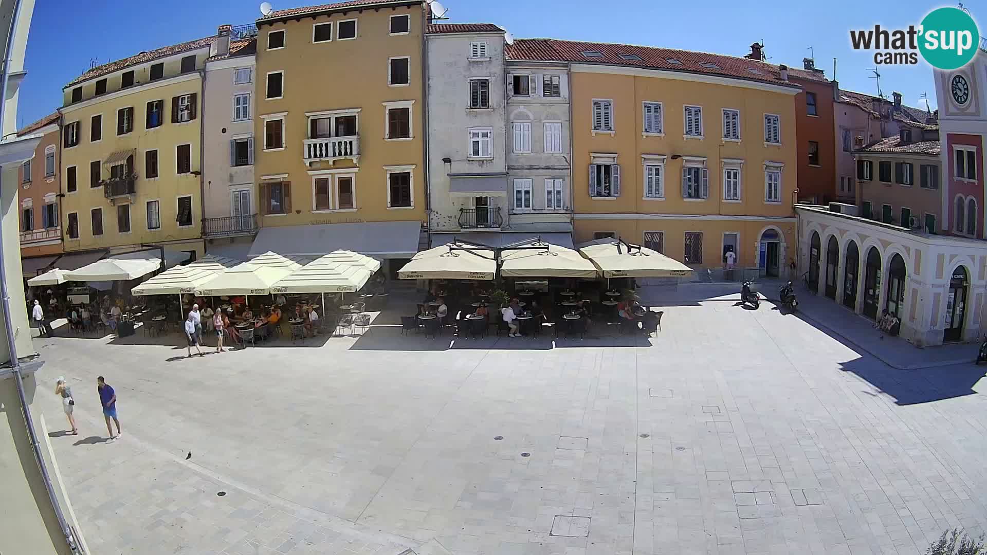Webcam Rovinj Zentrum – Hauptplatz in Echtzeit