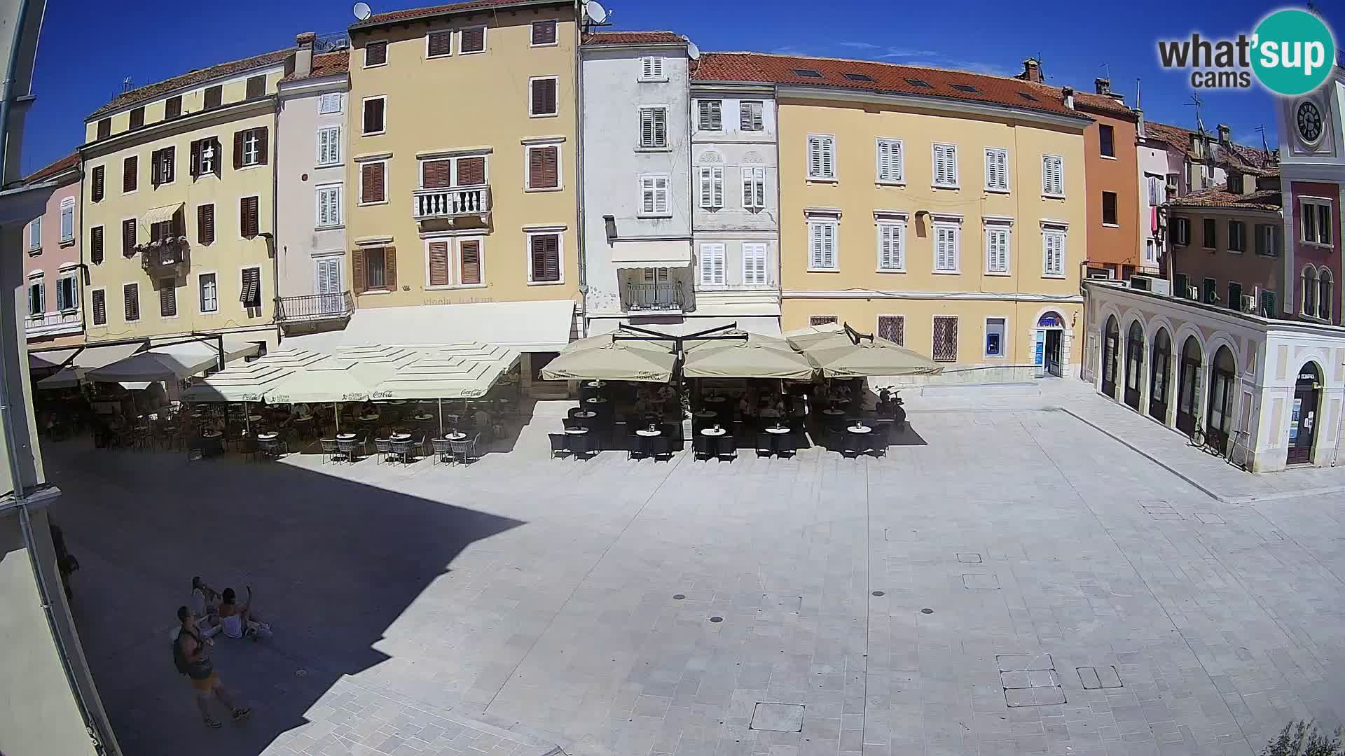 Webcam Rovinj Zentrum – Hauptplatz in Echtzeit