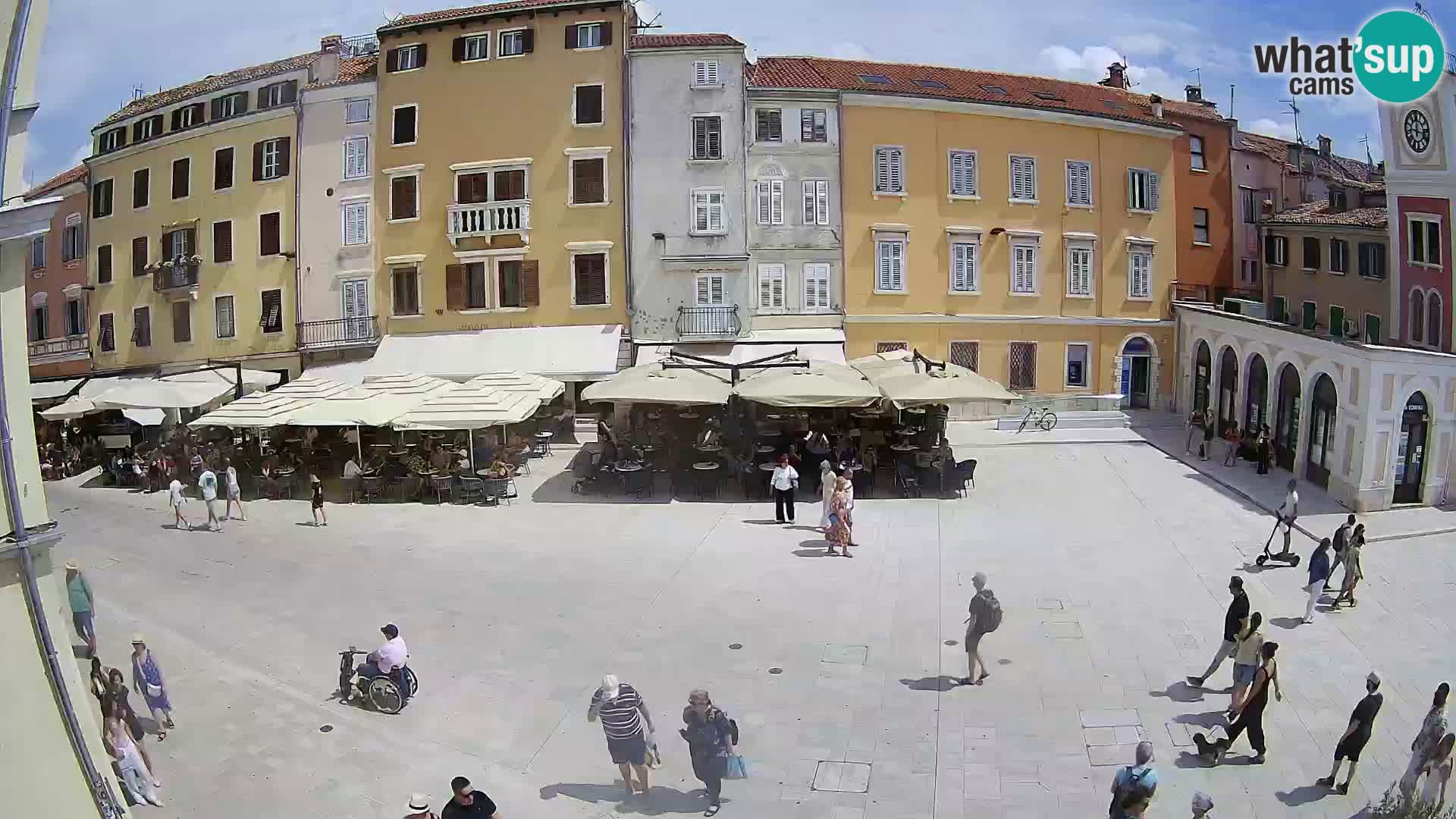Webcam Rovinj Zentrum – Hauptplatz in Echtzeit