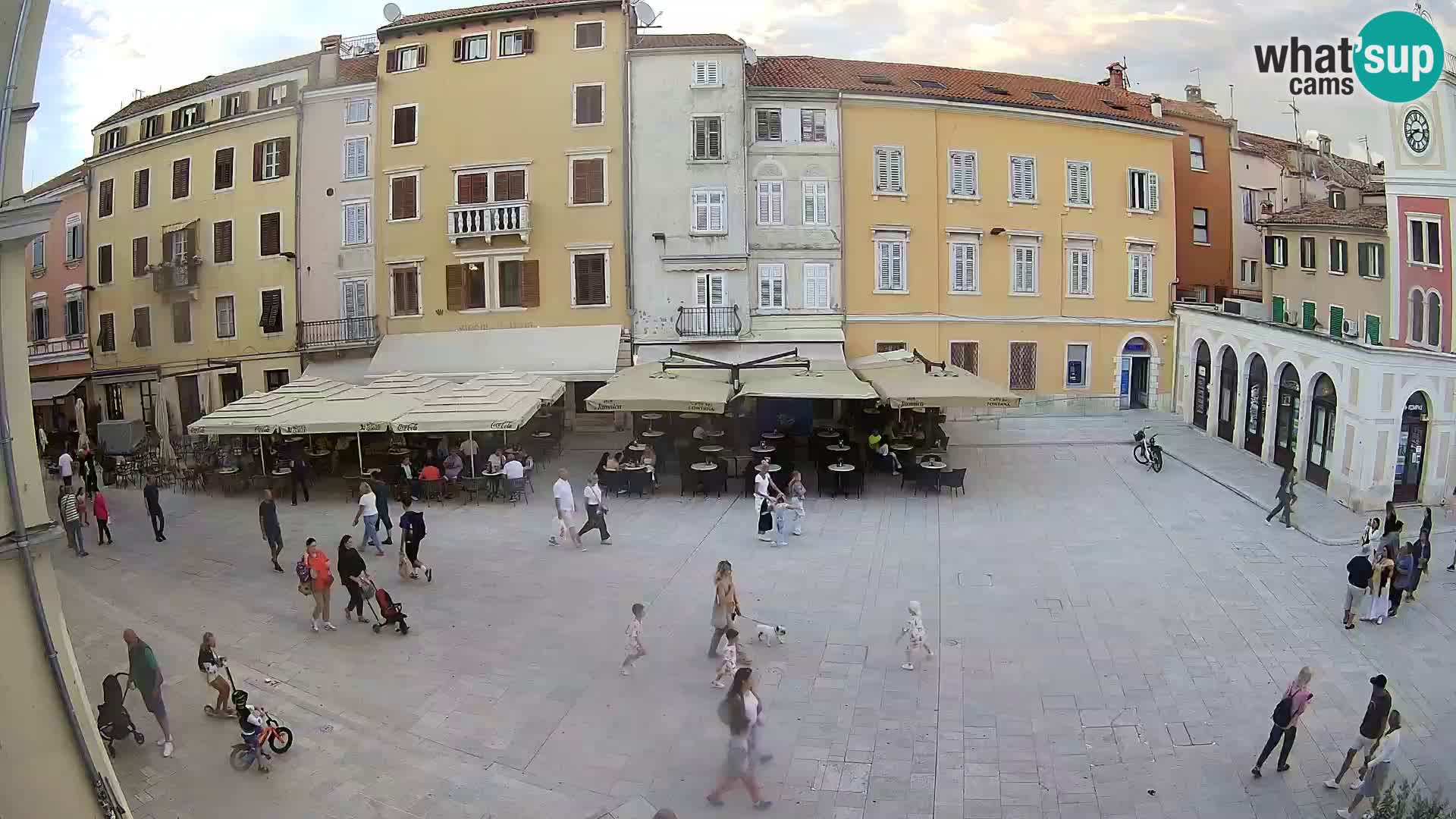 Webcam Rovinj Zentrum – Hauptplatz in Echtzeit
