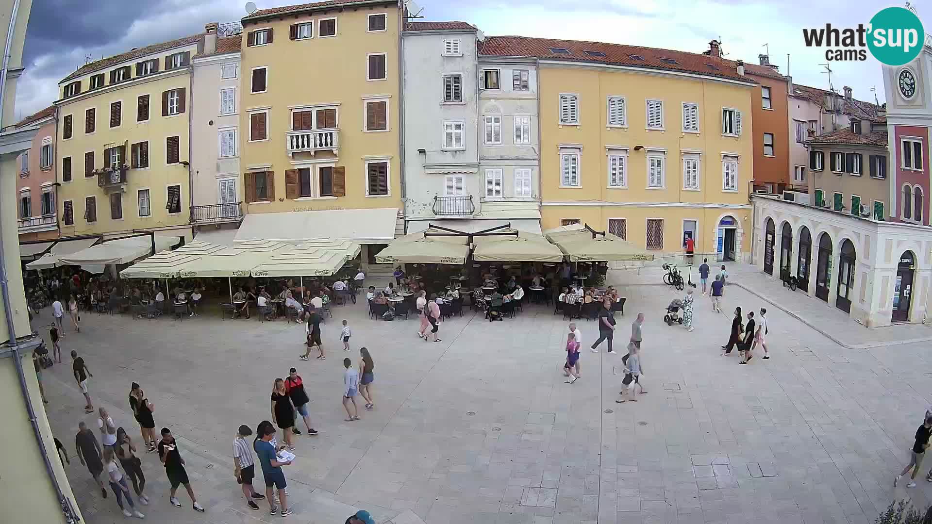 Webcam Rovinj Zentrum – Hauptplatz in Echtzeit