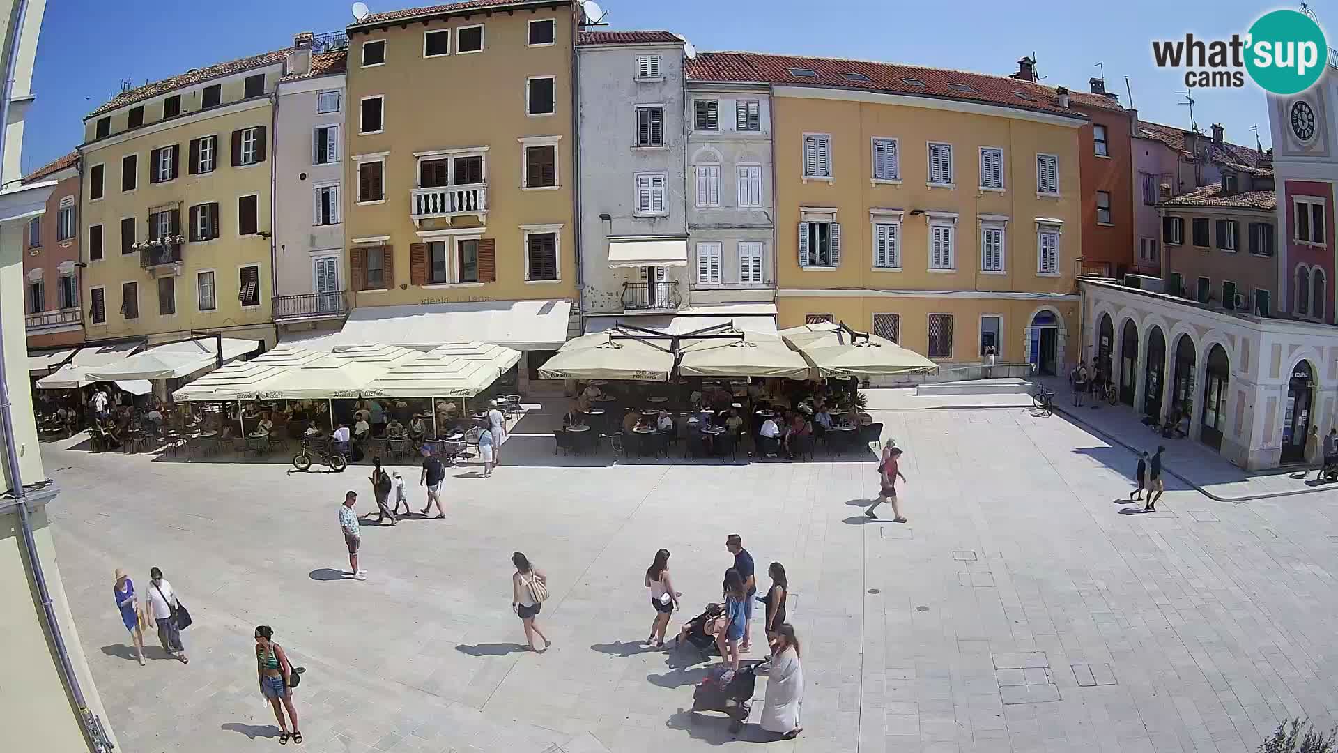 Webcam Rovinj Zentrum – Hauptplatz in Echtzeit
