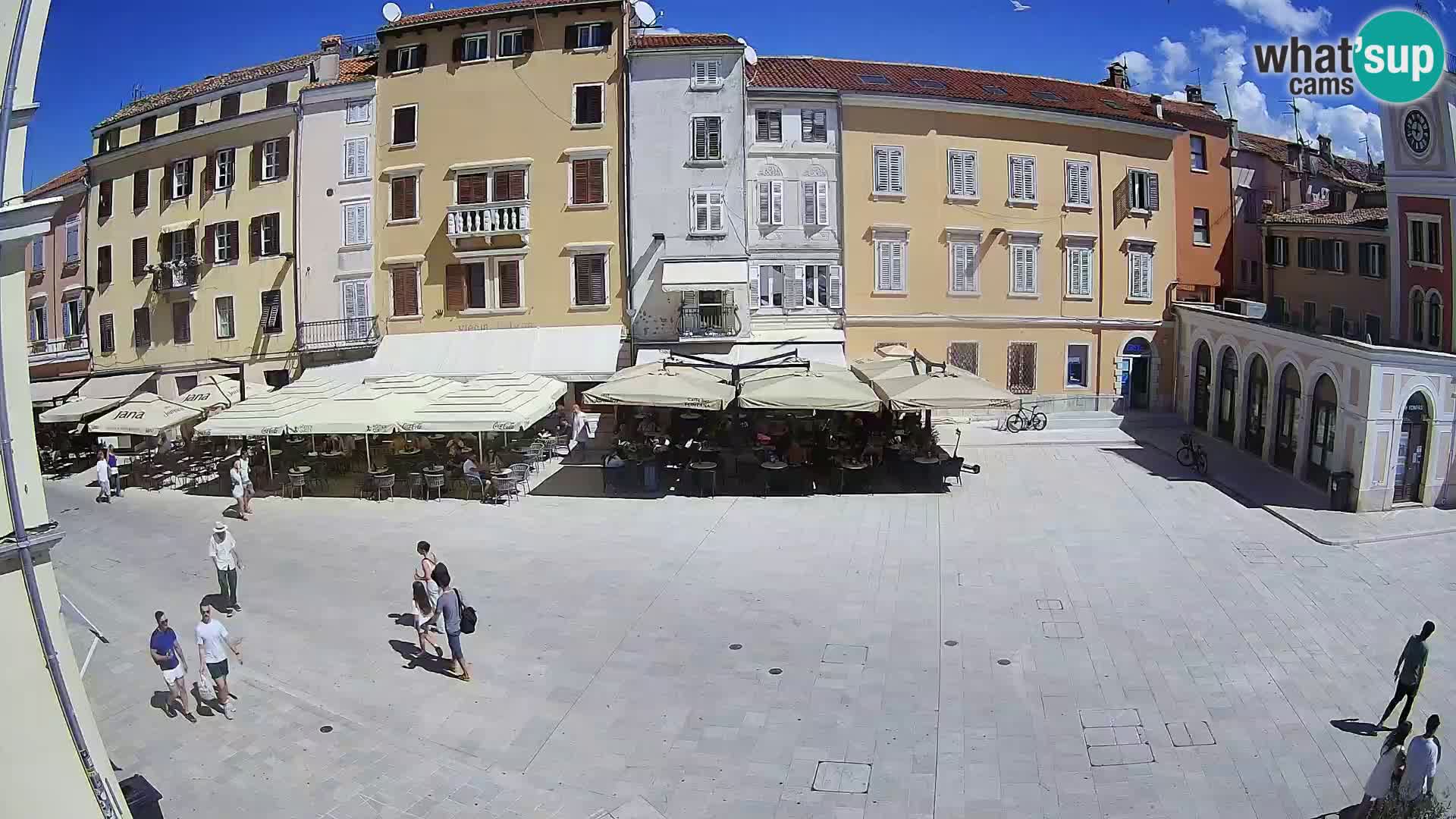 Webcam Rovinj Zentrum – Hauptplatz in Echtzeit