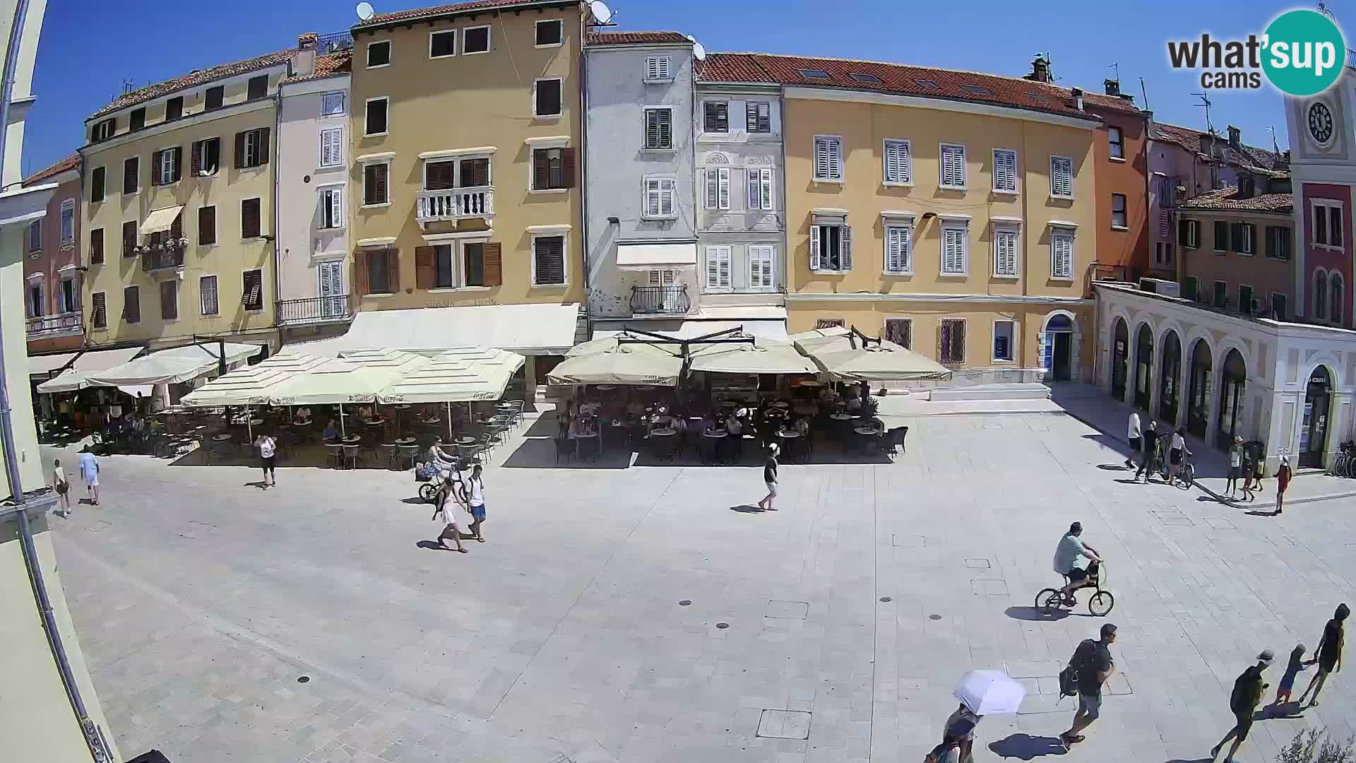 Webcam Rovinj Zentrum – Hauptplatz in Echtzeit