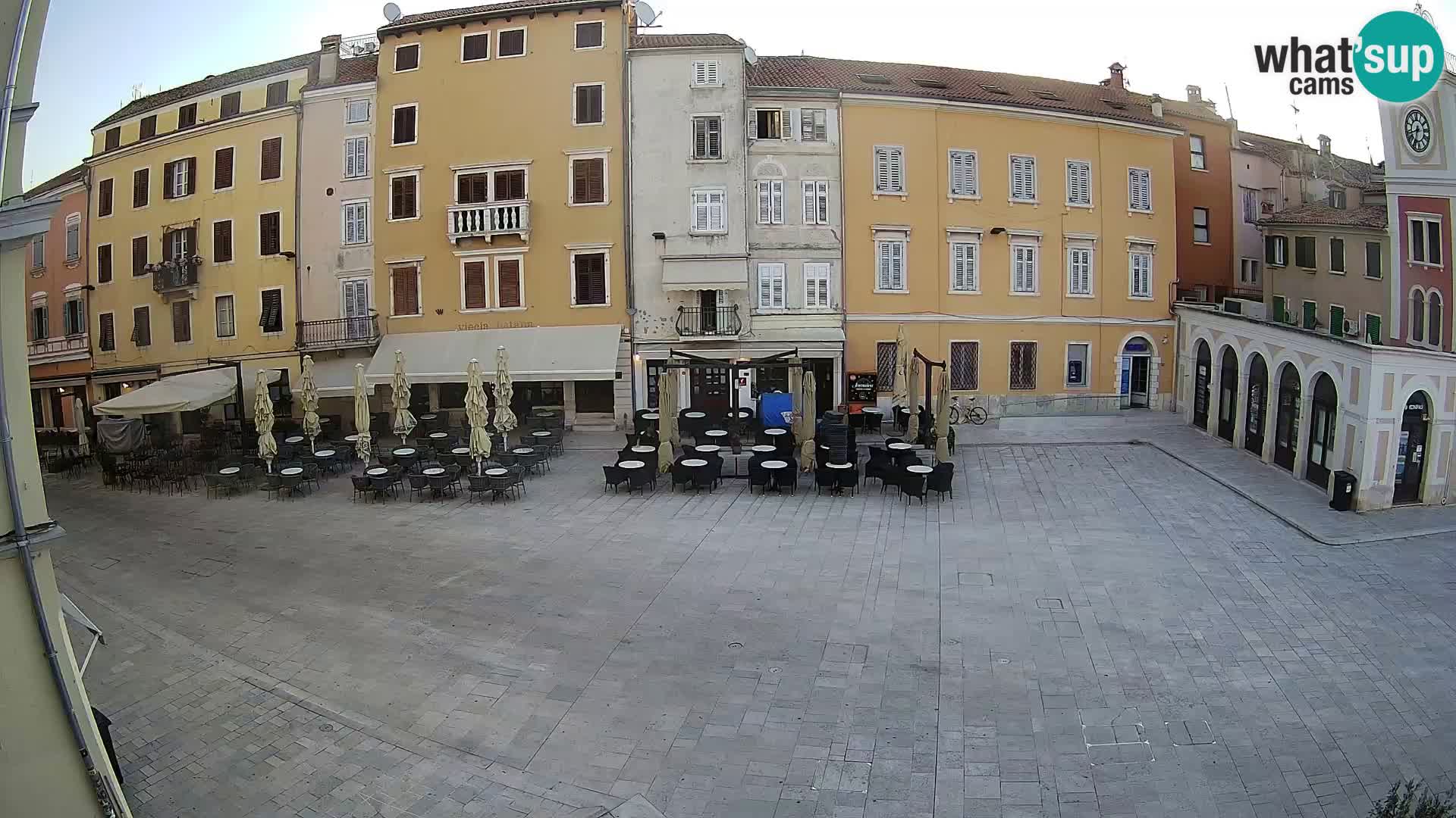 Webcam Rovinj Zentrum – Hauptplatz in Echtzeit