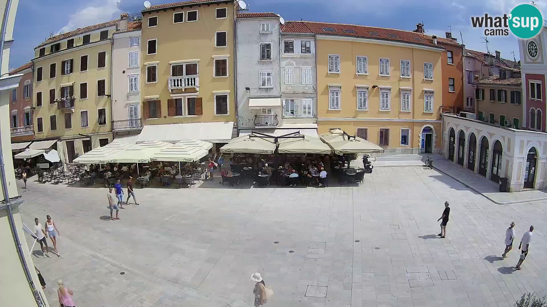Webcam Rovinj Zentrum – Hauptplatz in Echtzeit