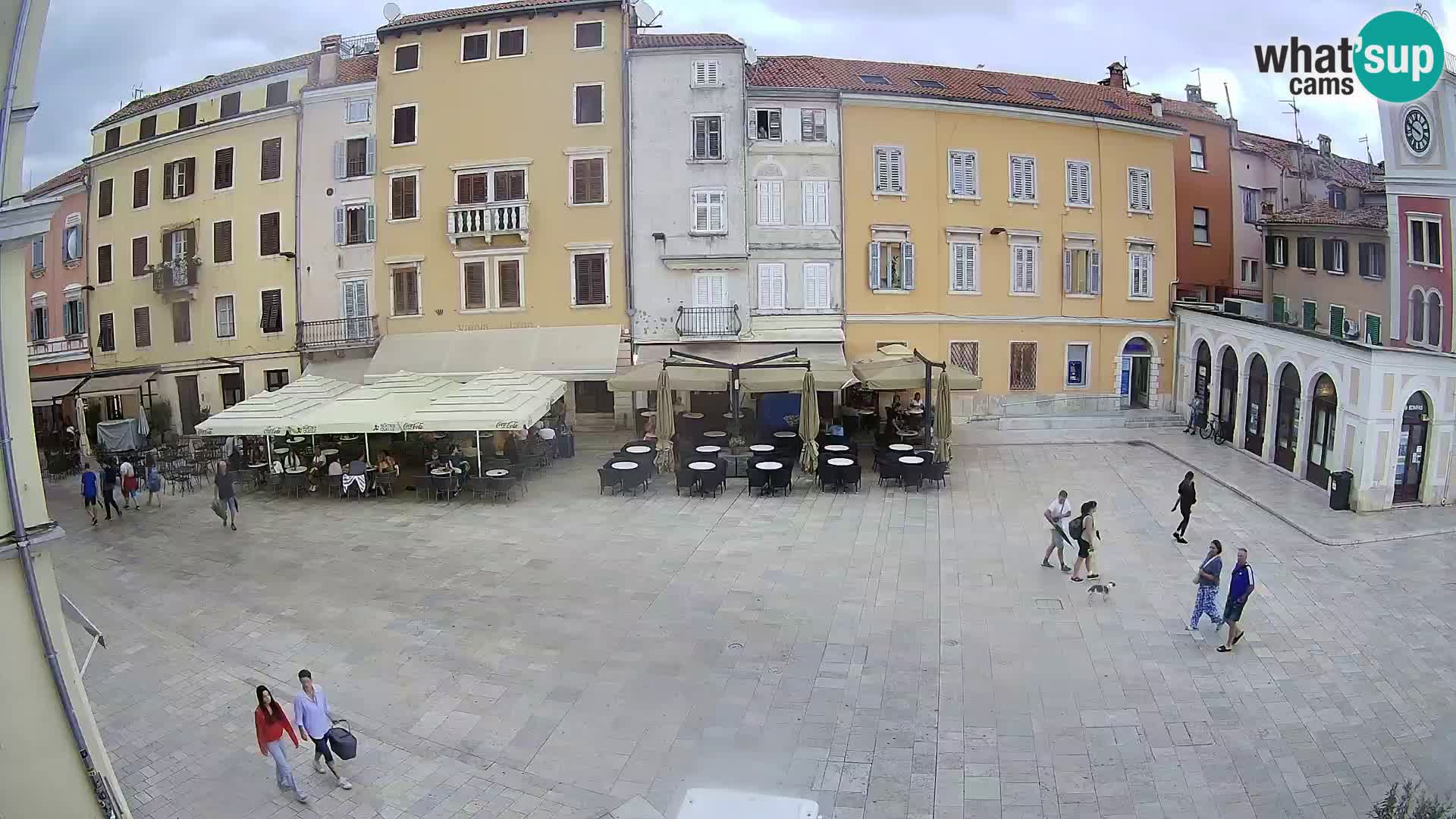 Webcam Rovinj Zentrum – Hauptplatz in Echtzeit