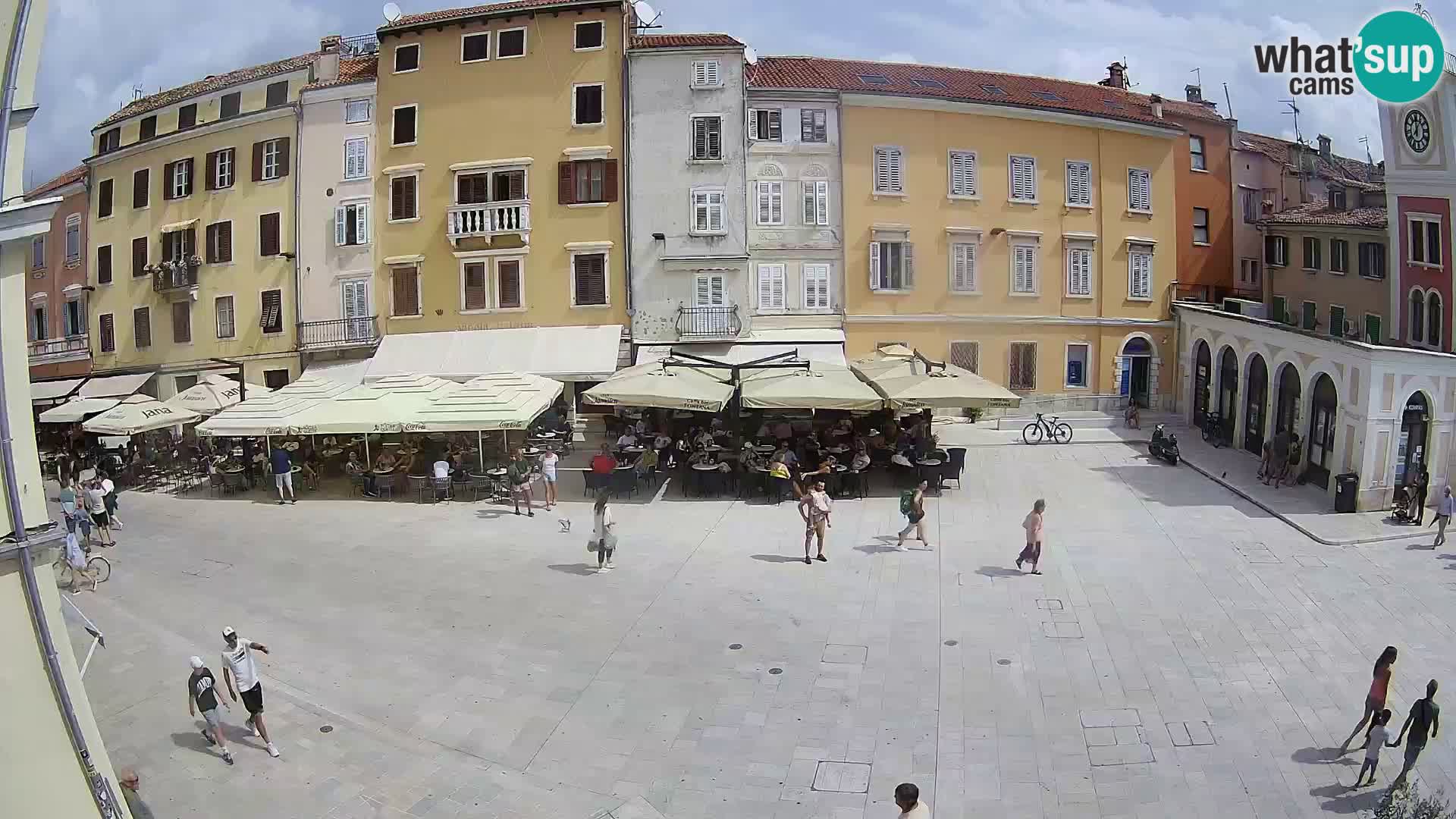 Webcam Rovinj Zentrum – Hauptplatz in Echtzeit