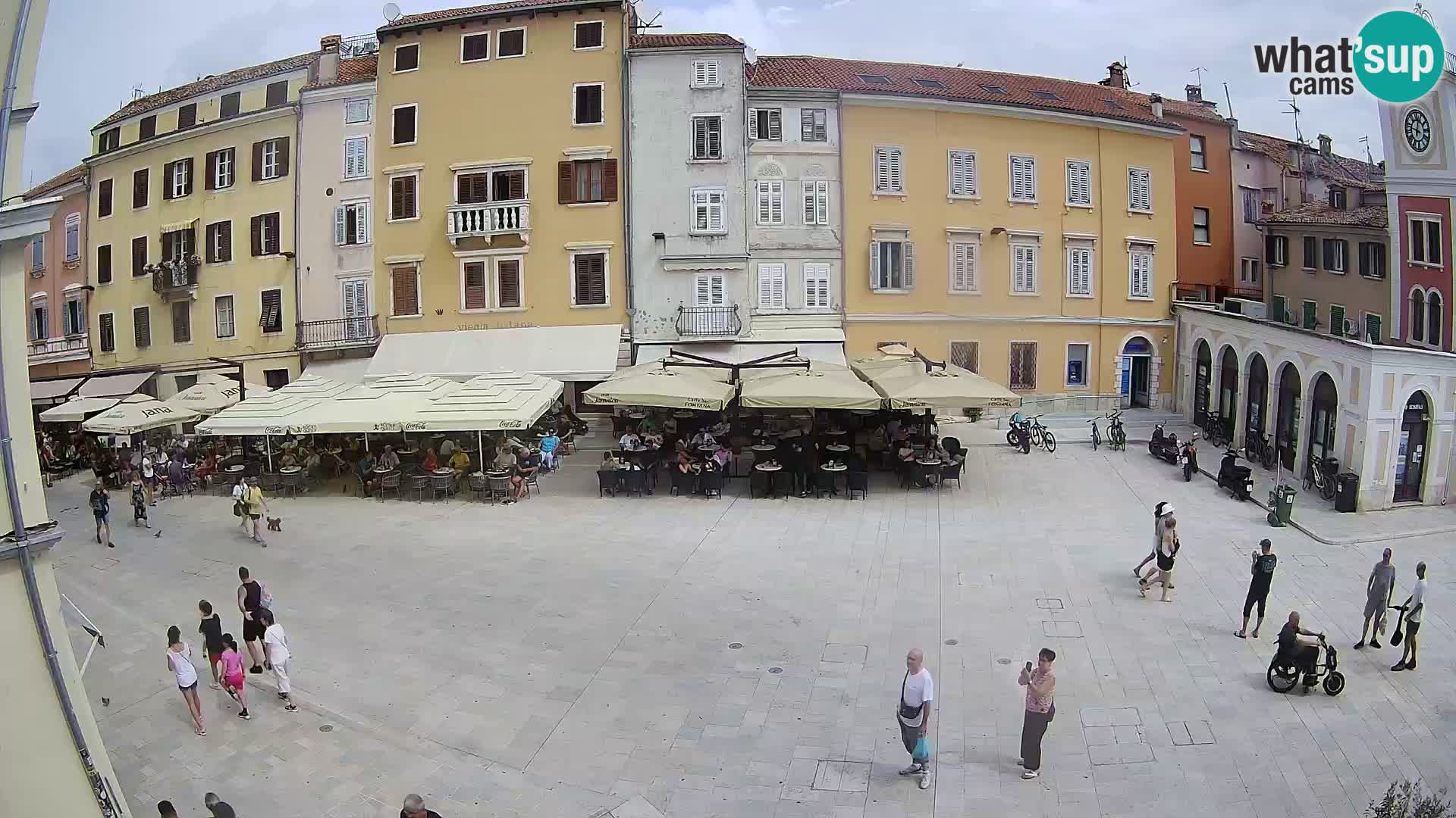 Webcam Rovinj Zentrum – Hauptplatz in Echtzeit
