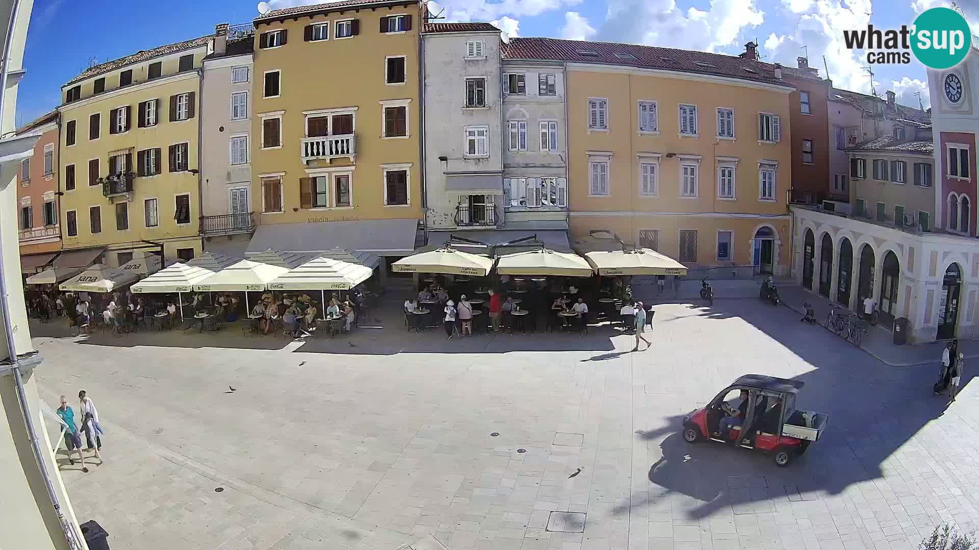 Webcam Rovinj Zentrum – Hauptplatz in Echtzeit