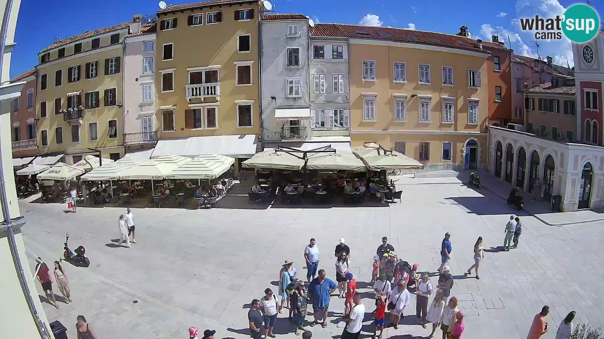 Webcam Rovinj Zentrum – Hauptplatz in Echtzeit