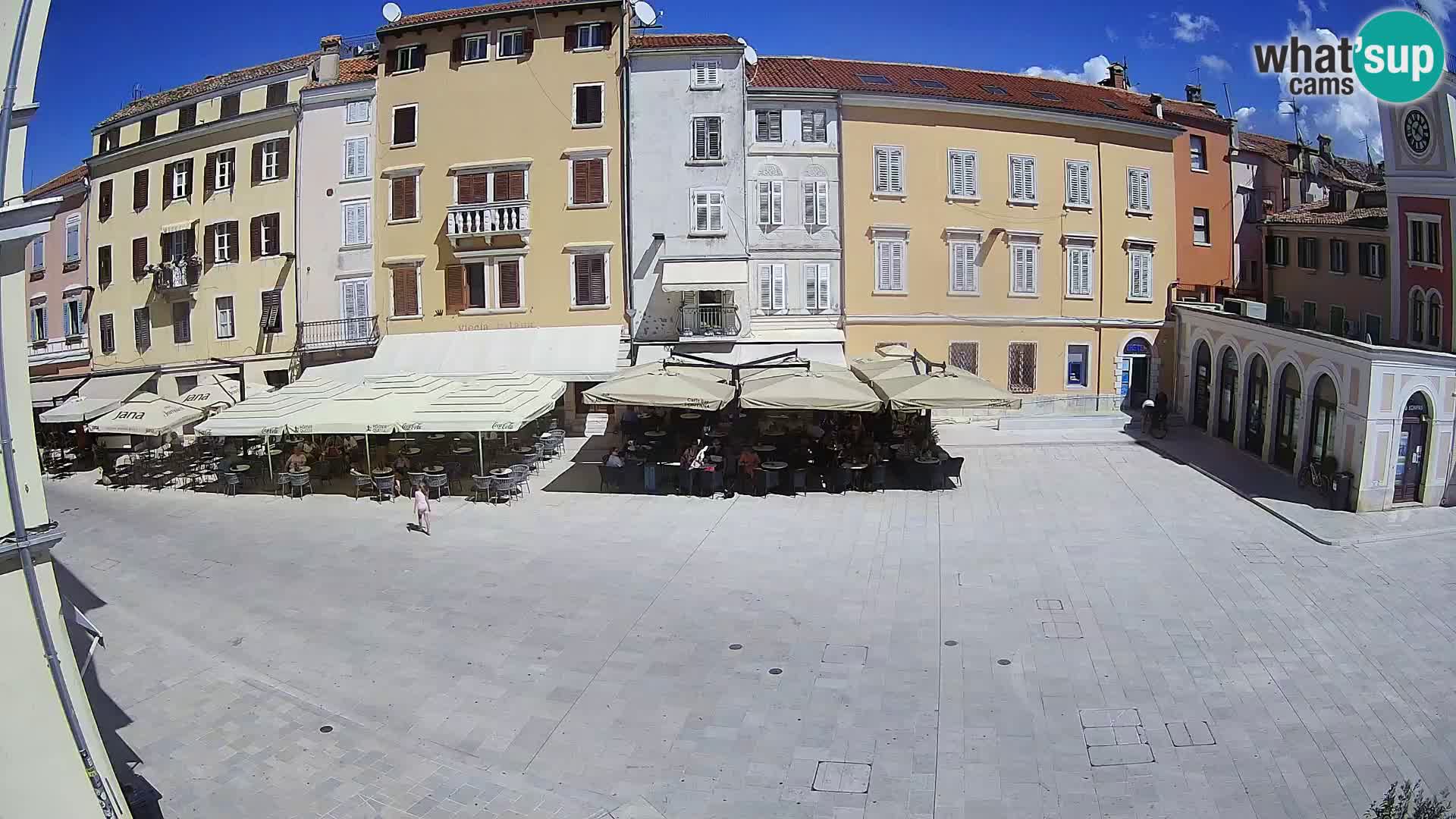 Webcam Rovinj Zentrum – Hauptplatz in Echtzeit