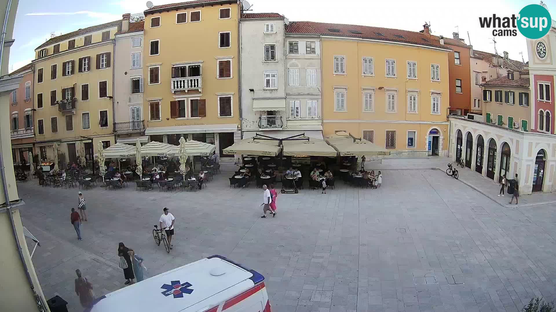 Webcam Rovinj Zentrum – Hauptplatz in Echtzeit