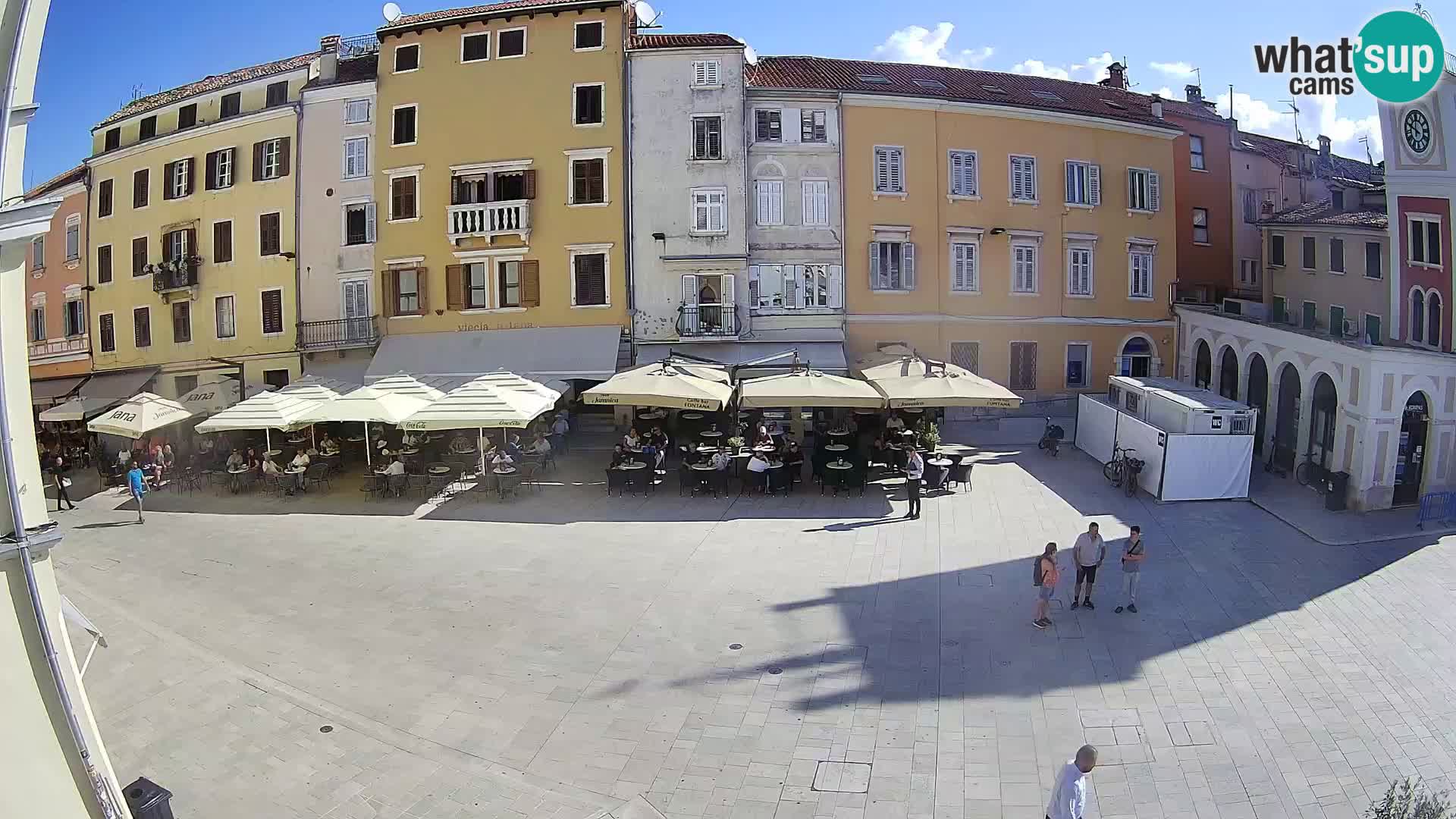 Webcam Rovinj Zentrum – Hauptplatz in Echtzeit