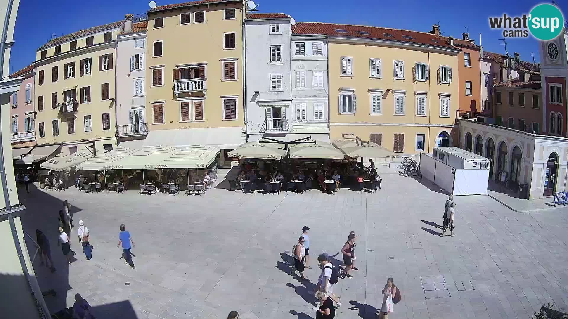 Webcam Rovinj Zentrum – Hauptplatz in Echtzeit