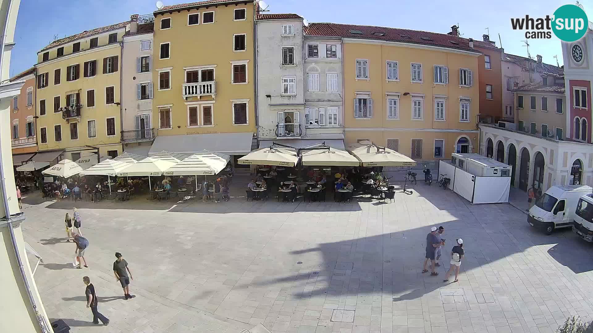 Webcam Rovinj Zentrum – Hauptplatz in Echtzeit