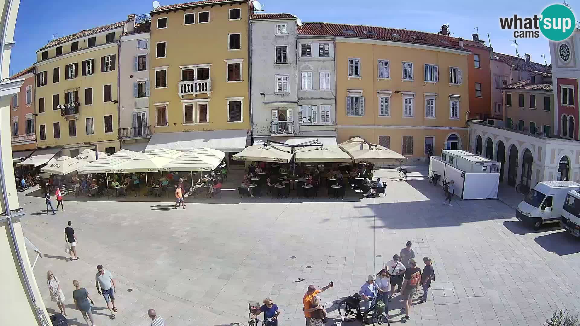 Webcam Rovinj Zentrum – Hauptplatz in Echtzeit