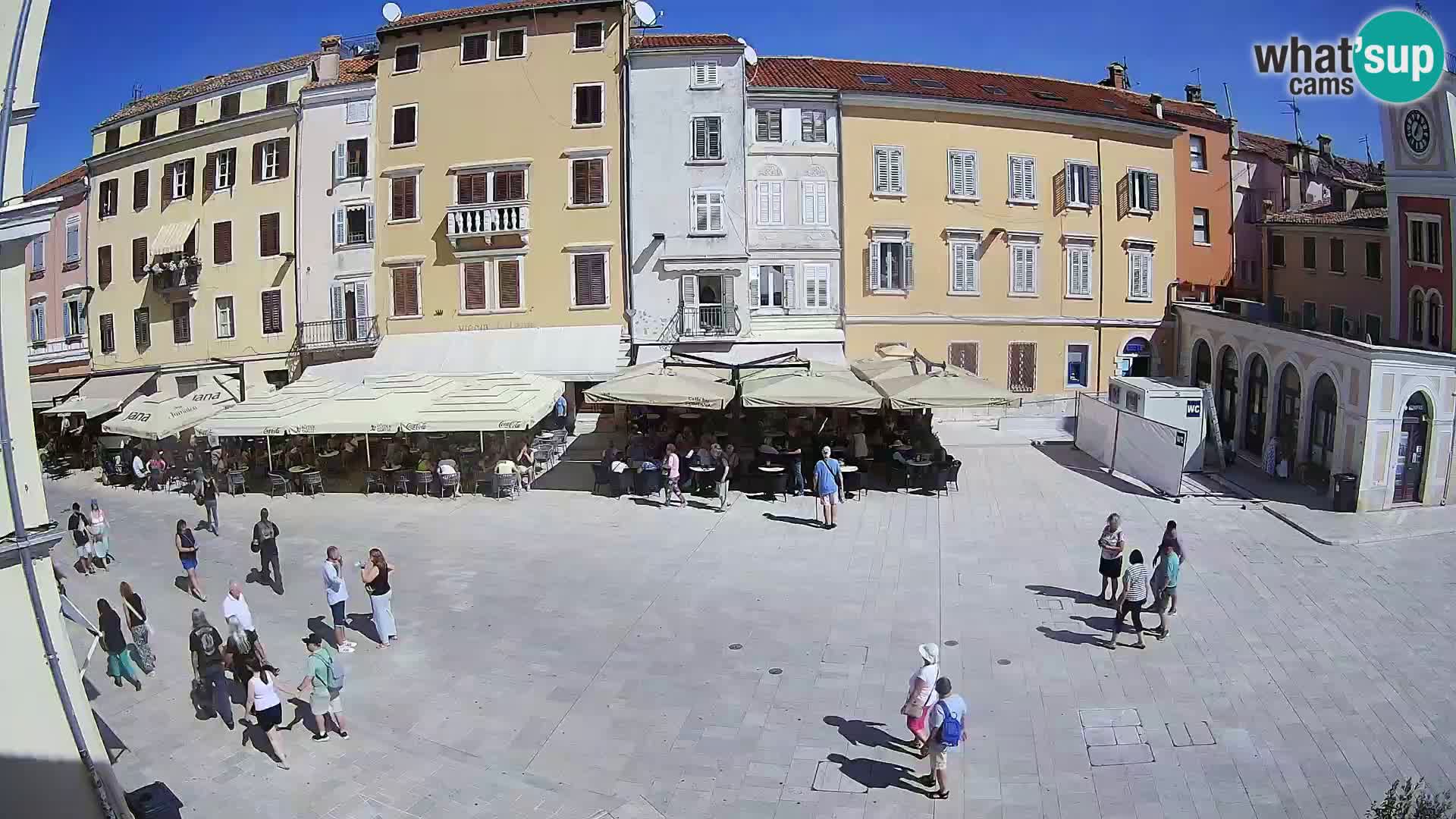 Webcam Rovinj Zentrum – Hauptplatz in Echtzeit