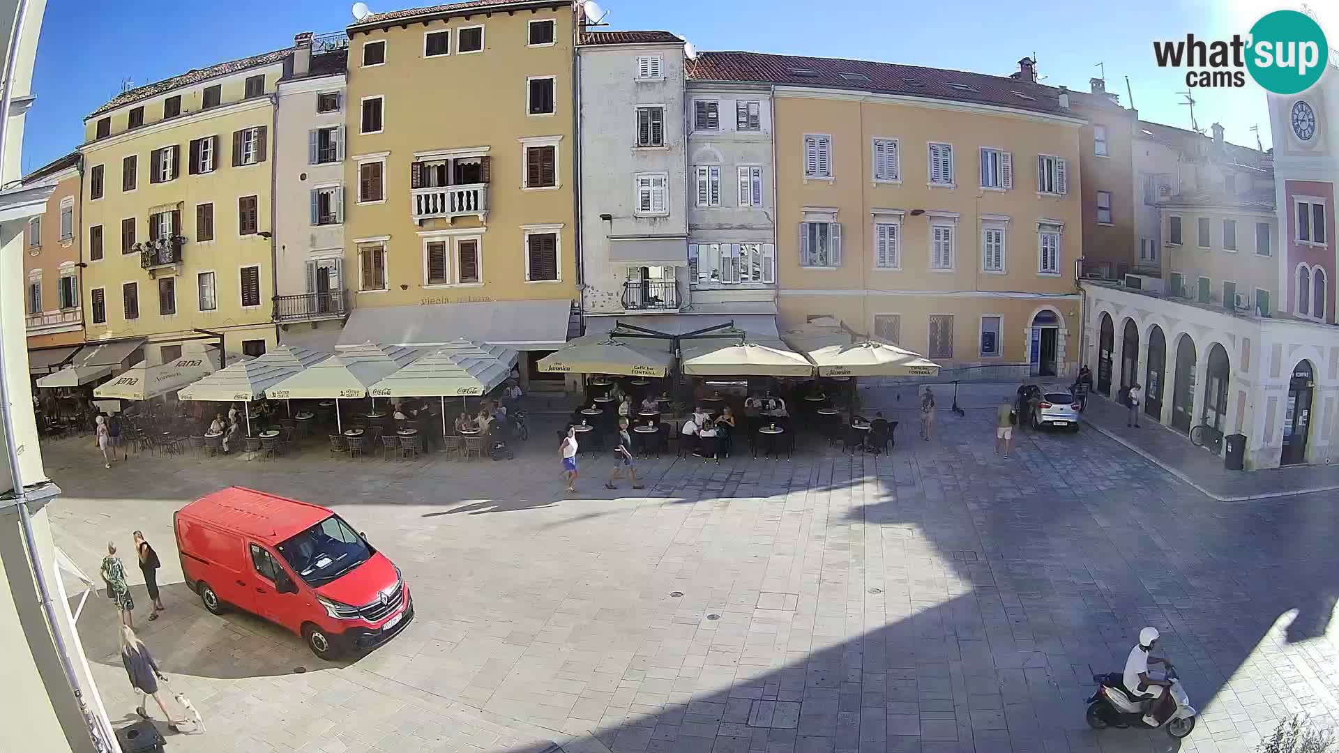 Webcam Rovinj Zentrum – Hauptplatz in Echtzeit