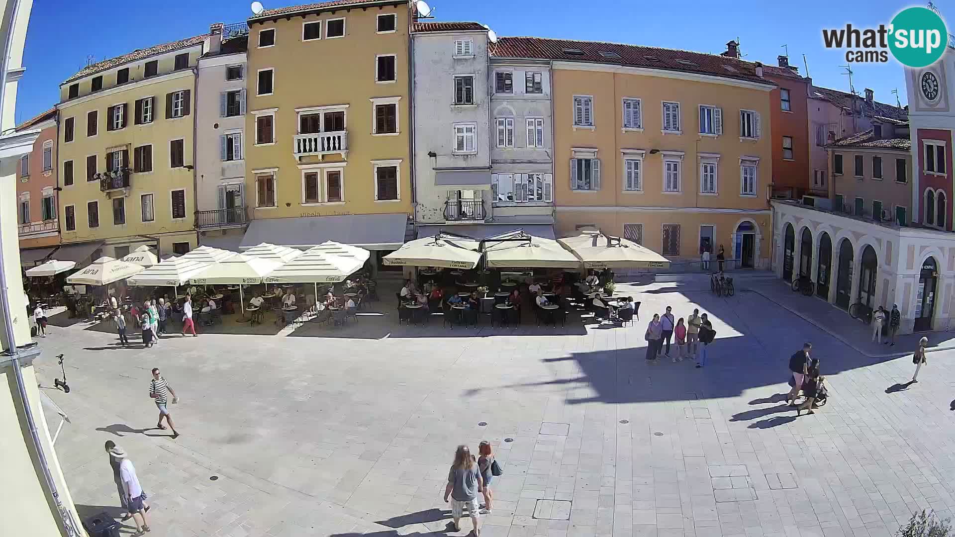 Webcam Rovinj Zentrum – Hauptplatz in Echtzeit