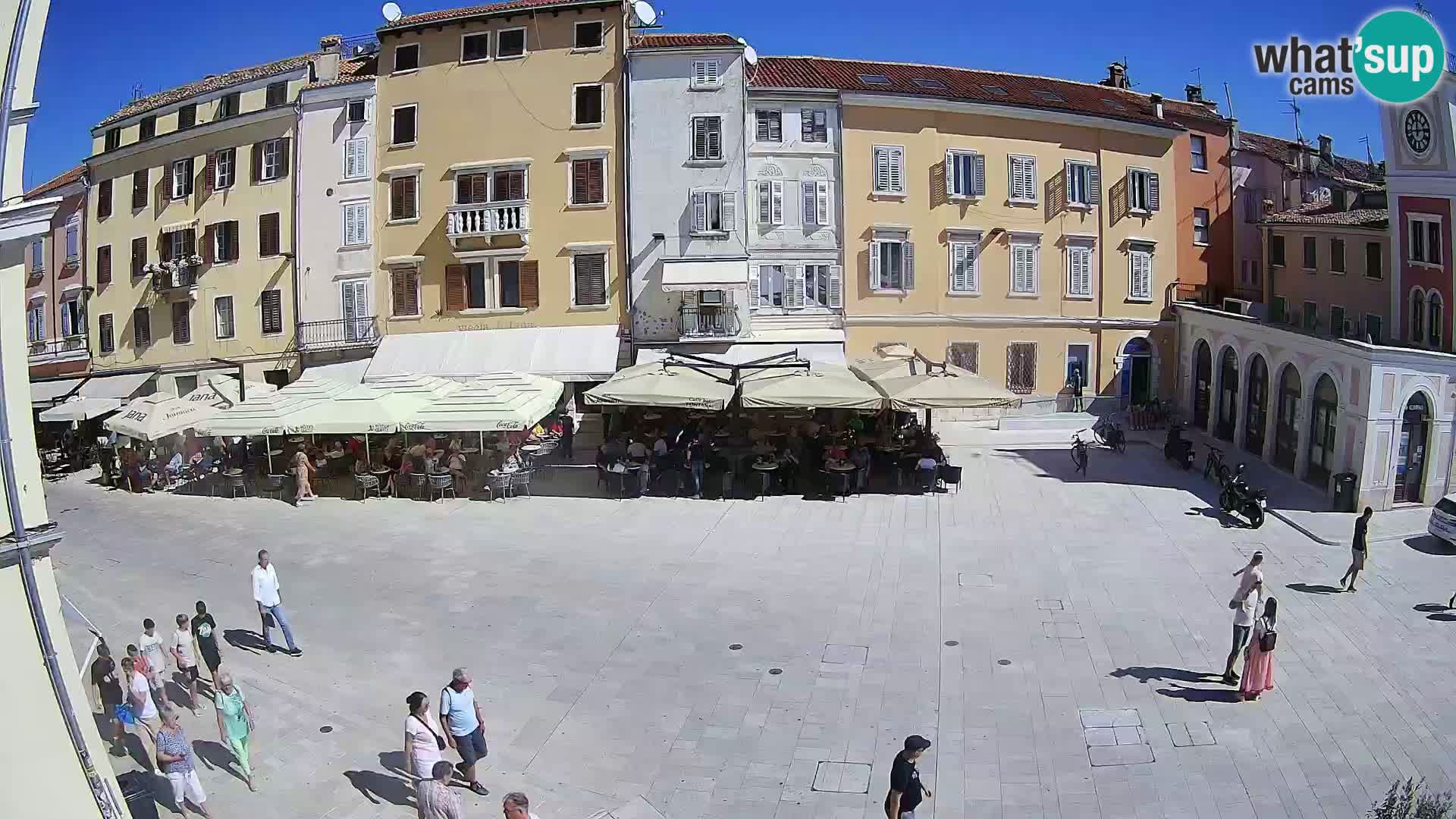 Webcam Rovinj Zentrum – Hauptplatz in Echtzeit